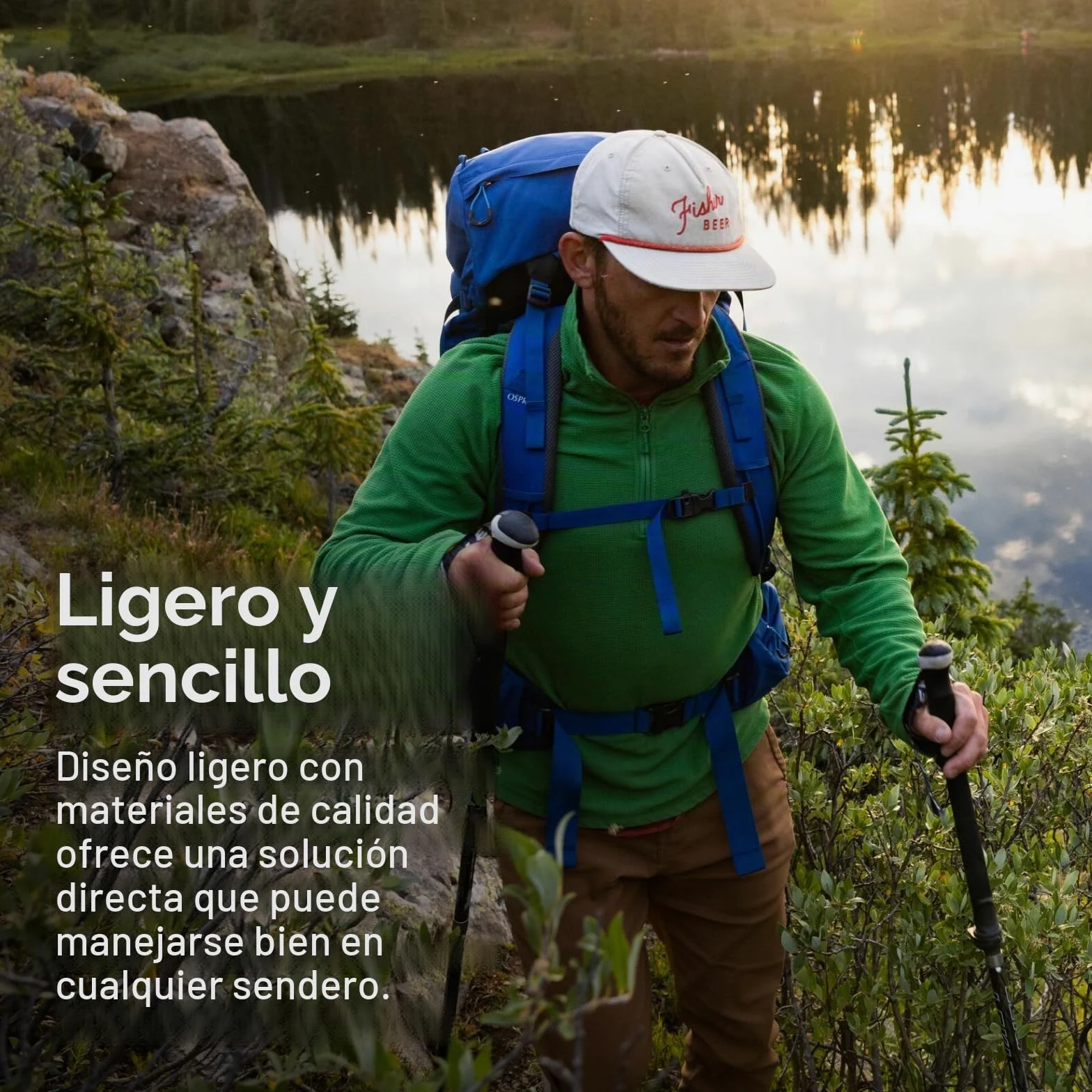 Osprey Rook Hombre Mochila, 50L, Histosol Brown/Rhino Grey, O/S