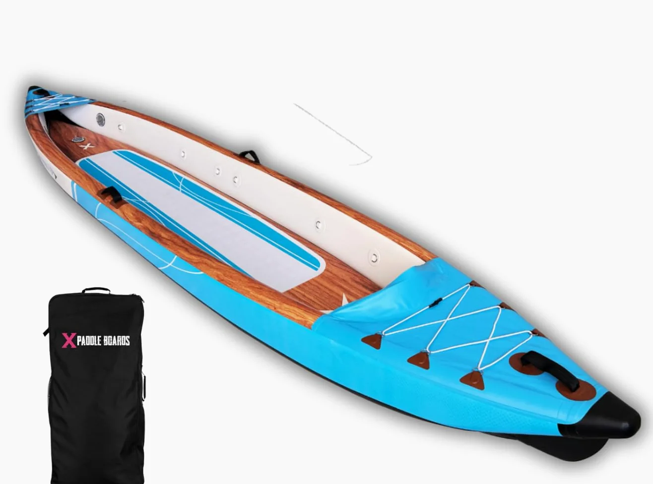 Canoa Kayak Inflable 2 Plazas Dropstitch 470 x 80 x 42 cm K-Blue