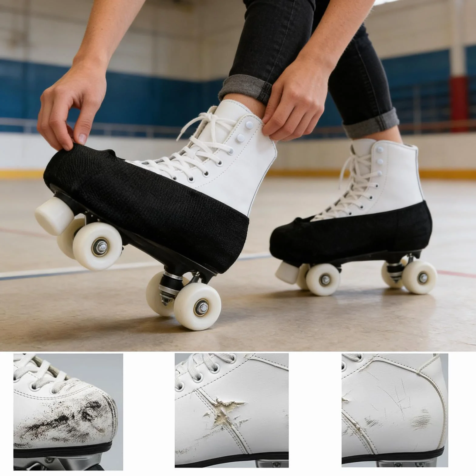 Soakers para patinaje sobre hielo, protector elástico, cubierta elástica para patinaje sobre hielo, para niños, niñas, niños, adultos, patinaje artístico, deporte y hockey