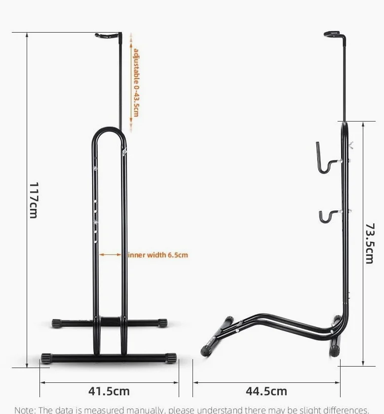 Soporte Bicicleta Estacionamiento portátil for bicicletas, soporte de reparación desmontable, soportes metálicos for almacenamiento(Basic Version)