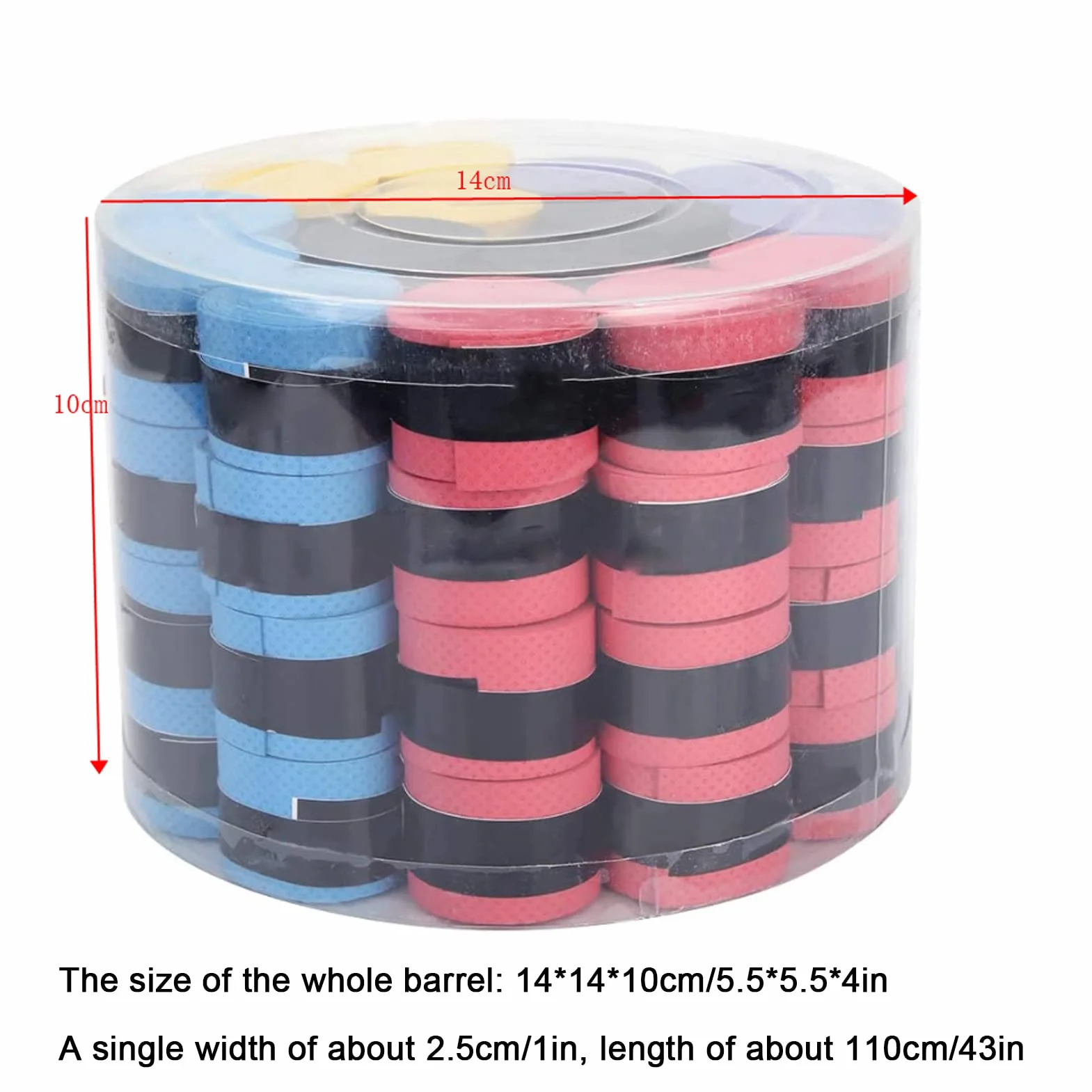 OUKENS Overgrips de Raqueta de bádminton de Tenis, 60 Piezas, Antideslizante y súper Absorbente, Cinta de Agarre de Raqueta, Cinta para el Sudor para Raquetas para Raquetas de Tenis de Bádminton