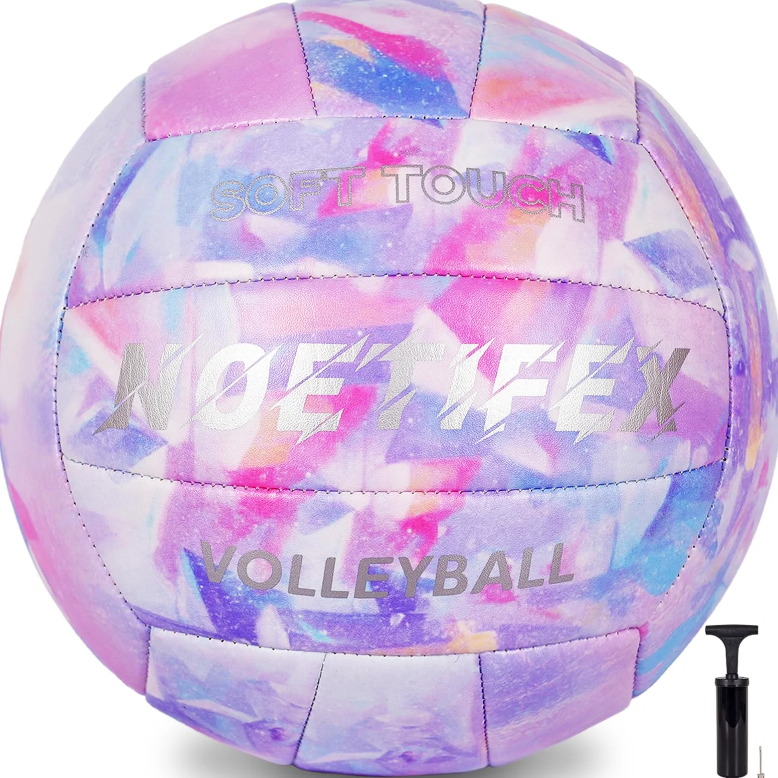 Balón de voleibol de piel sintética suave, tamaño oficial 5, grueso, duradero, para interiores y exteriores, impermeable, para playa, piscina, entrenamiento de gimnasio y juegos, diseño