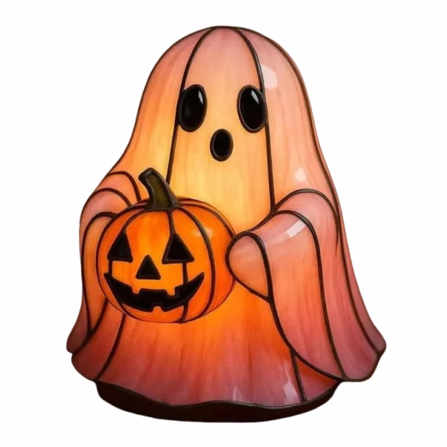 Lámpara LED Fantasma Halloween Decoración Hogar Portátil Estantería