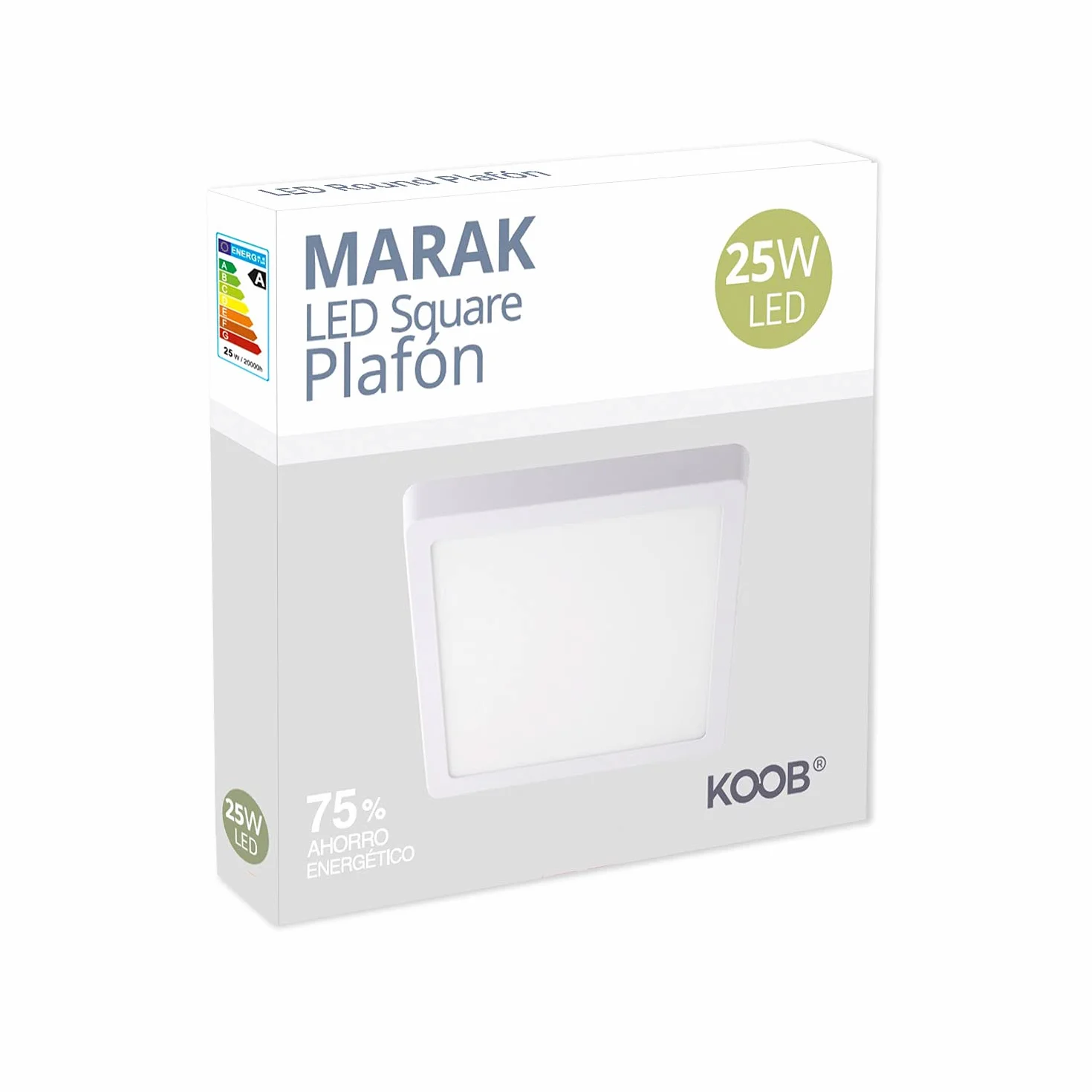 Plafón Led MARAK 25W Blanco neutro superficie