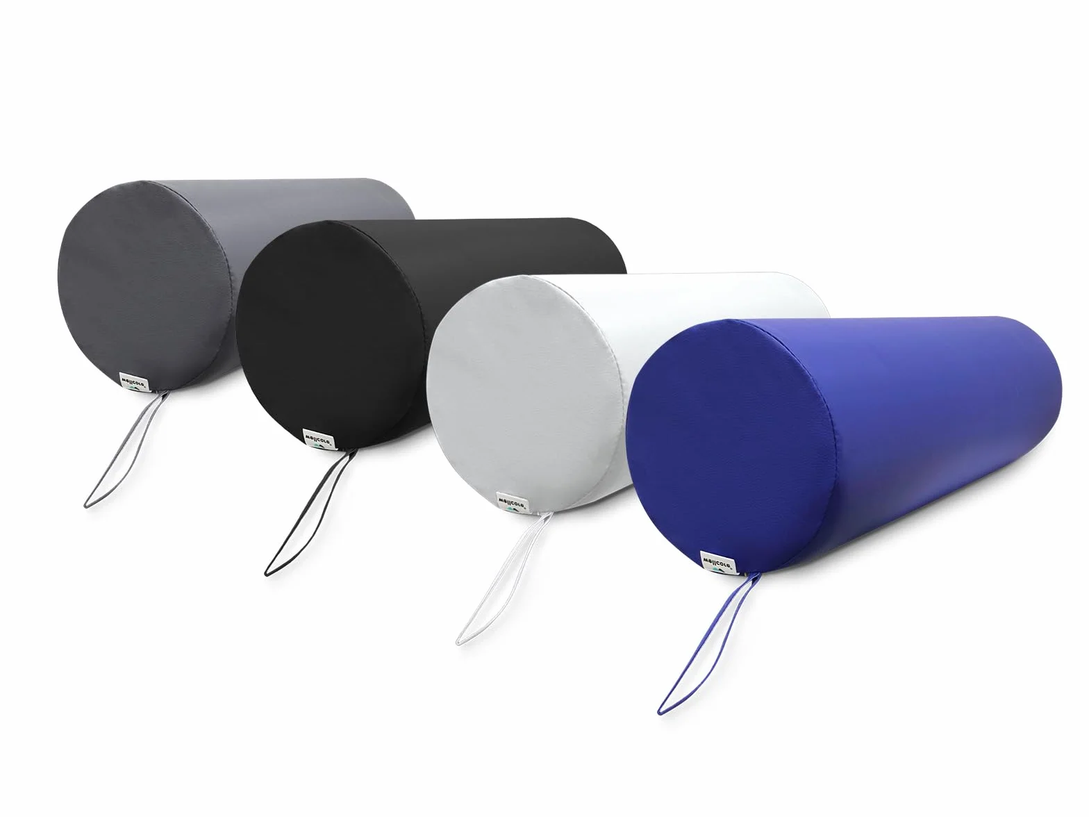WELLCORE Cojín cilindro de masaje 60x20 cm Polipiel Desenfundable Negro