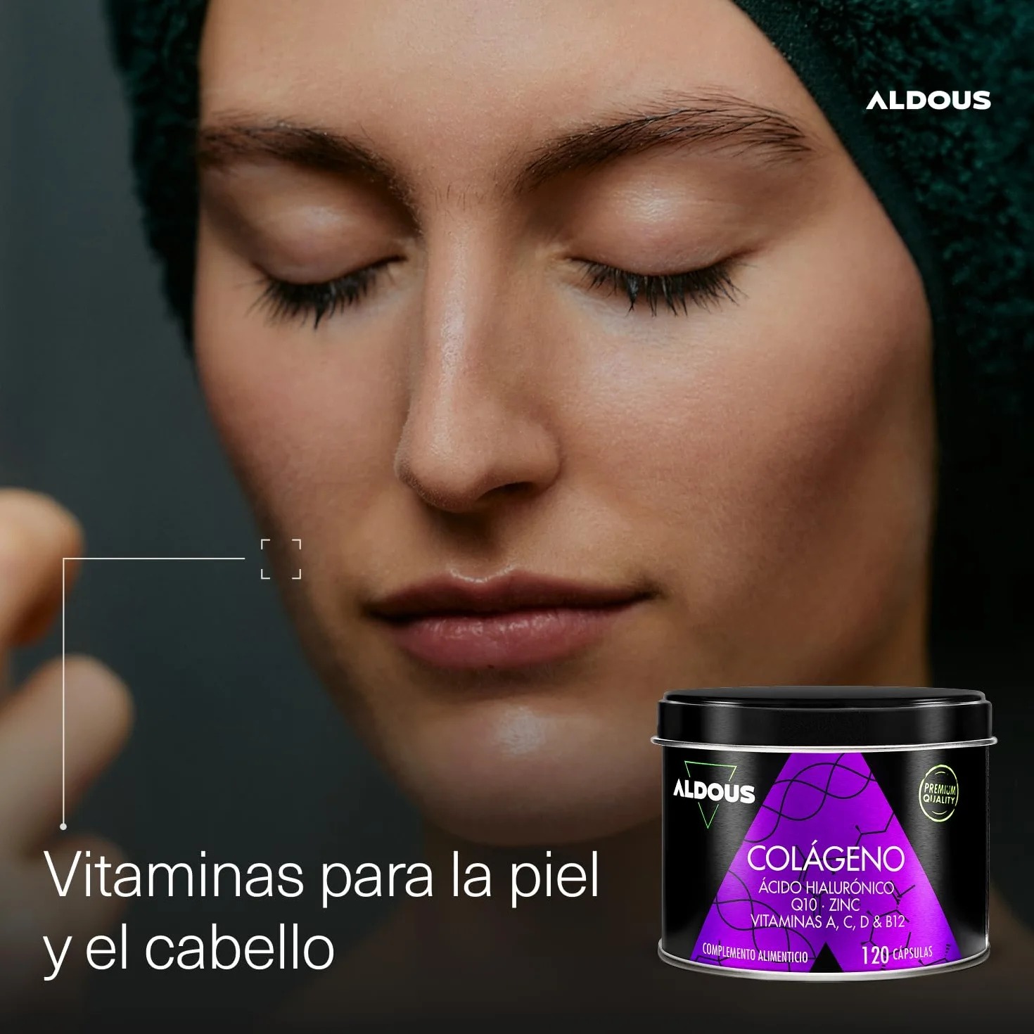 Colágeno Hidrolizado Puro + Ácido Hialurónico + Coenzima Q10 + Vitaminas B12 + Zinc 120 Días Máxima Dosis Fórmula Avanzada Articulaciones Piel Energía