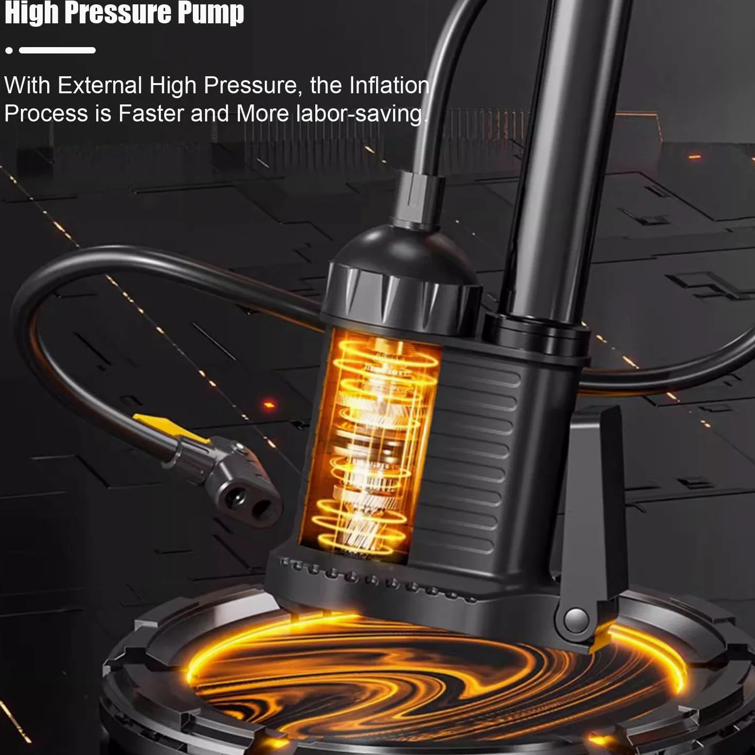 Bomba de Bicicleta - Bomba de Piso para Bicicleta - Bomba de Bola - Bomba de Aire de Alta Presión de 200 PSI con Válvula Presta y Schrader para Todas Las Bicicletas y Pelotas Deportivas