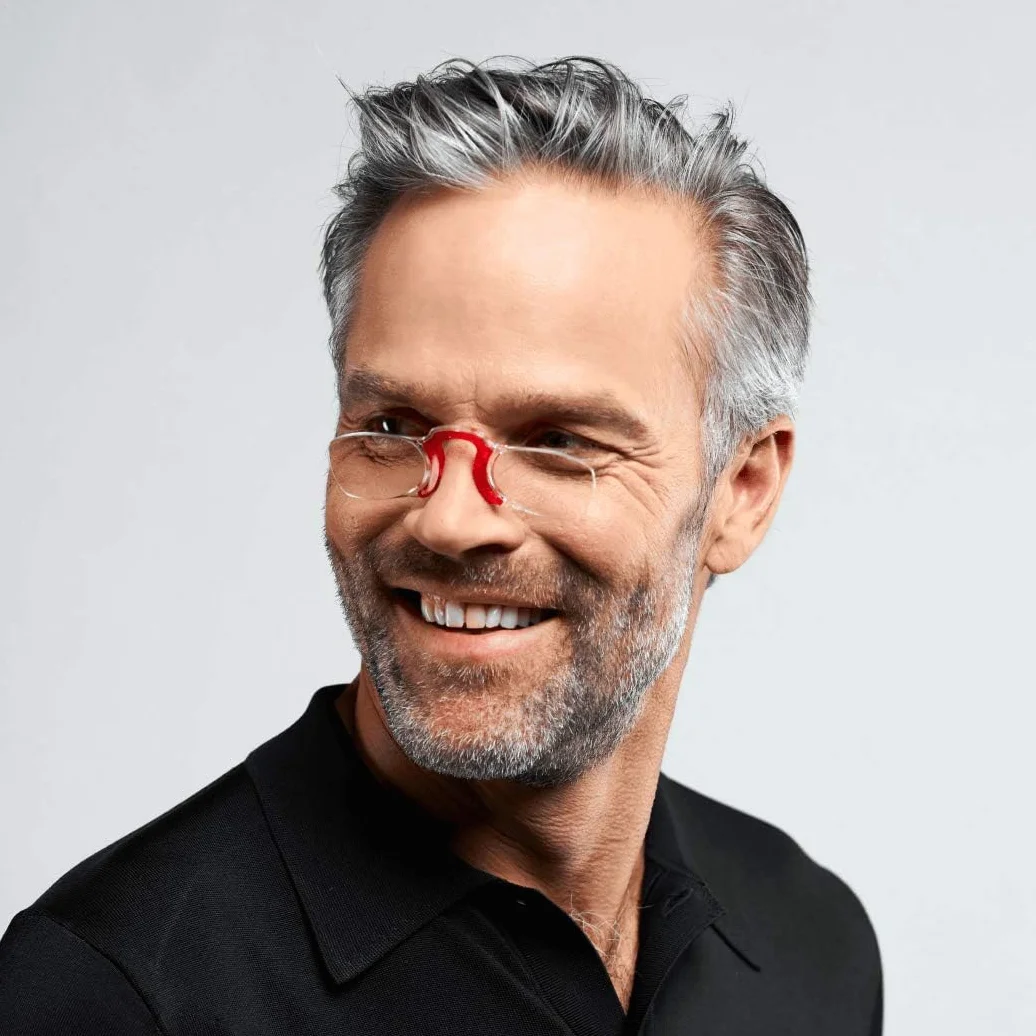 Nooz Gafas de Lectura sin Patillas Ultraligeras 6 g para Presbicia Rectangular Estuche Llavero Fabricadas en Francia