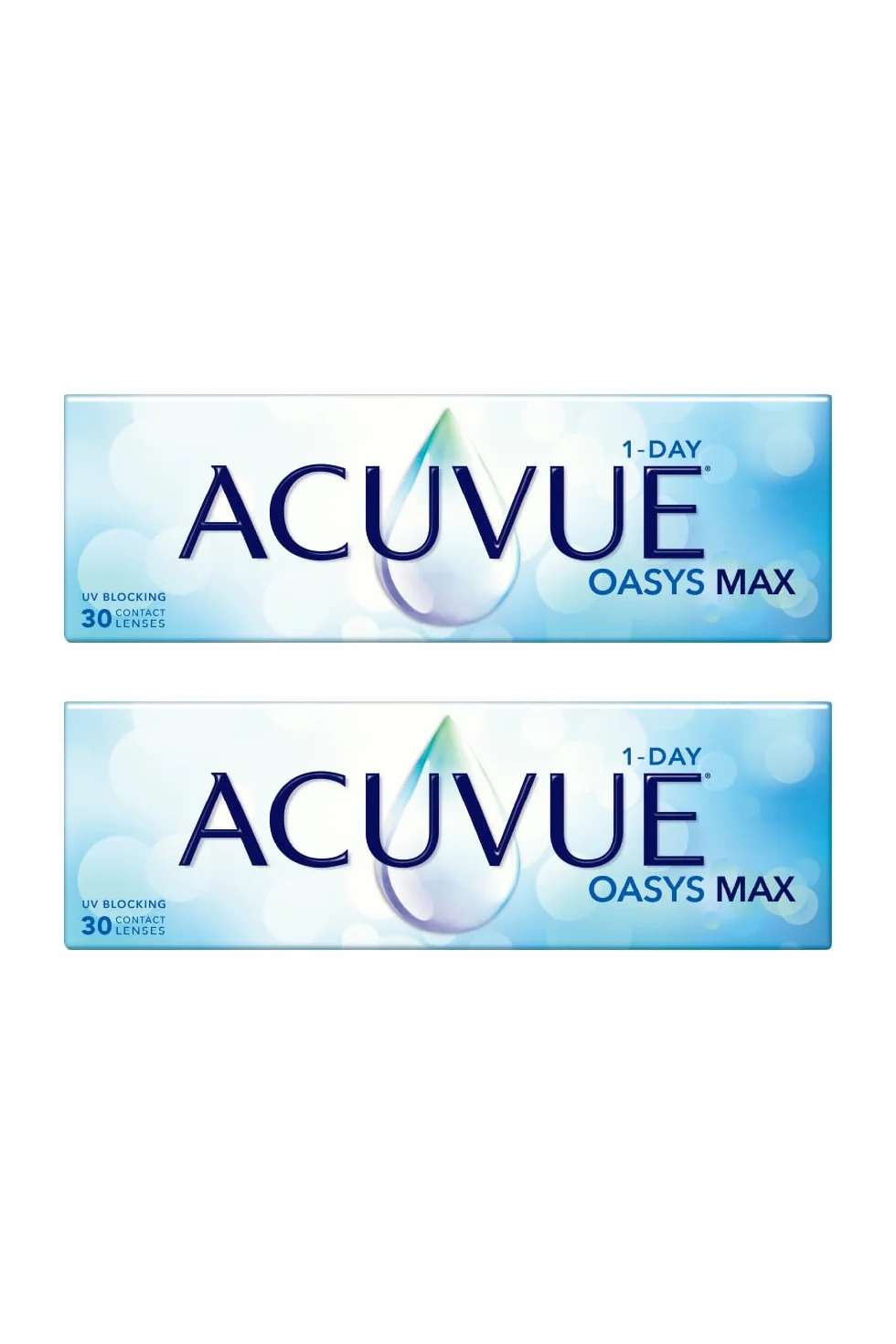 Acuvue Oasys Max 1-Day Lentes diarias -1.00 dpt 14.3 mm 30 unidades curva base 8.5 mm