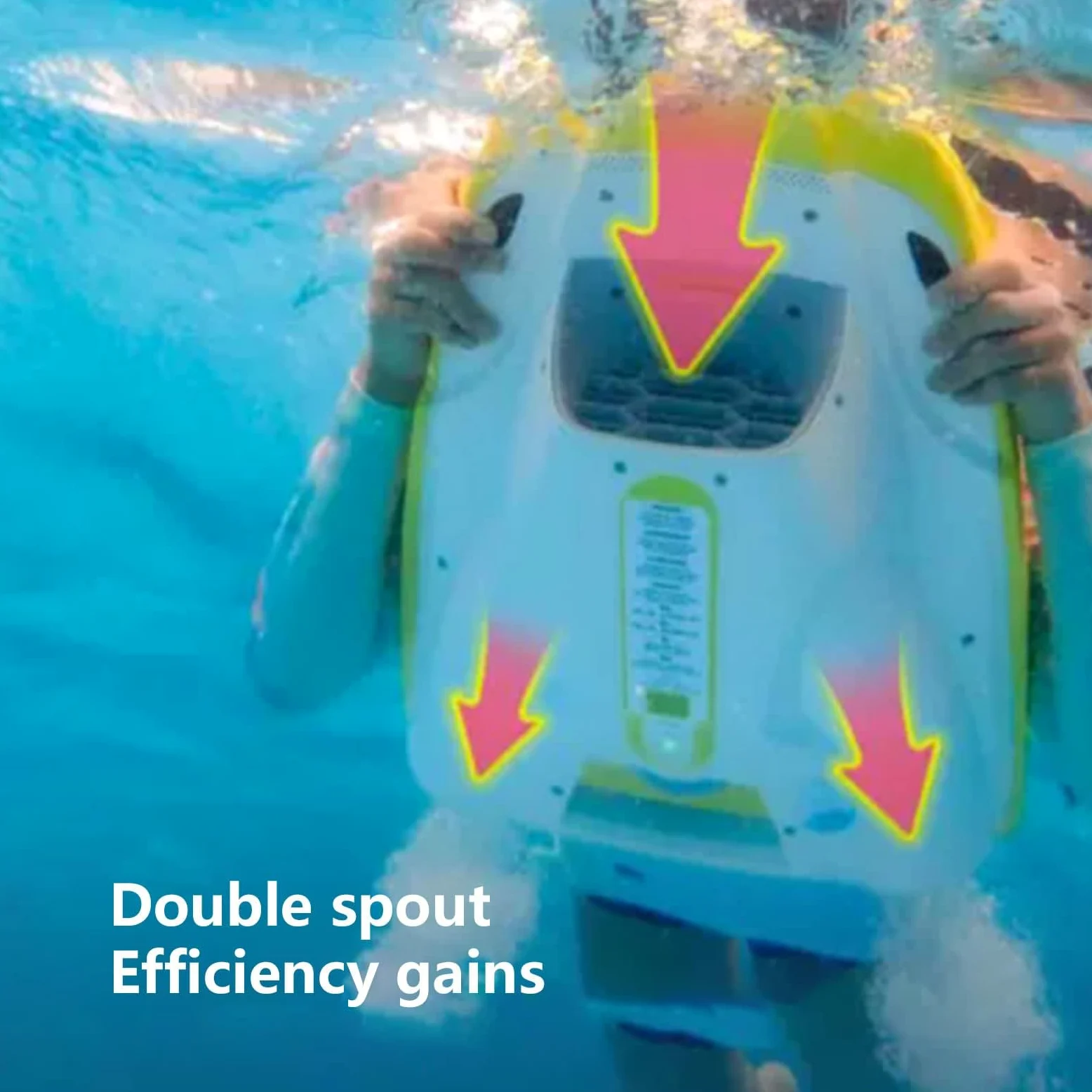 Moto acuática portátil, scooter submarino, refuerzo de natación, adecuado para buceo, exploración oceánica