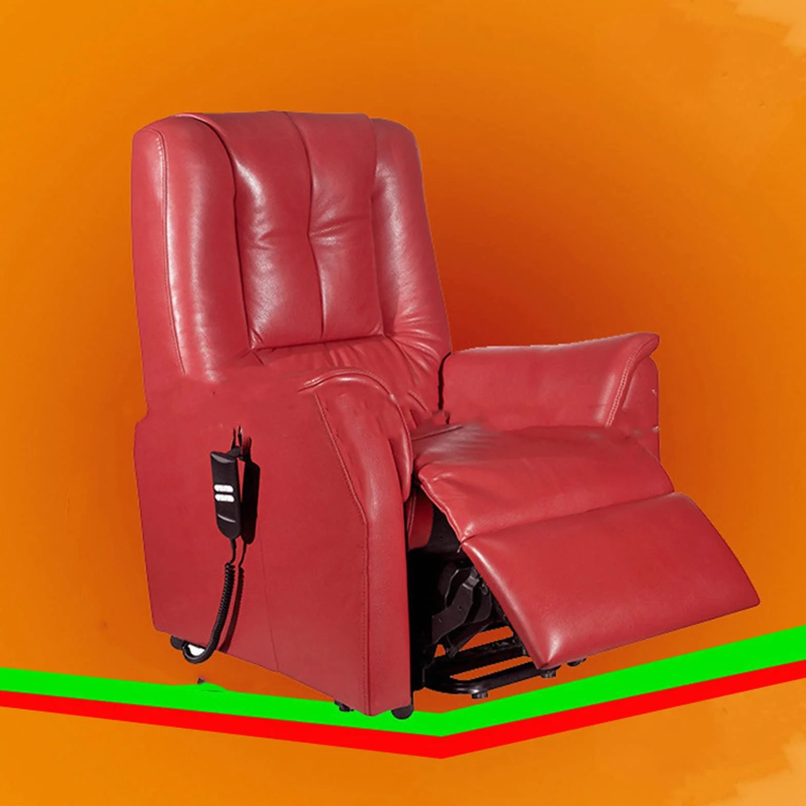 Sillón Relax Reclinable Eléctrico Control Manual ABS 5 Pines 2 Botones