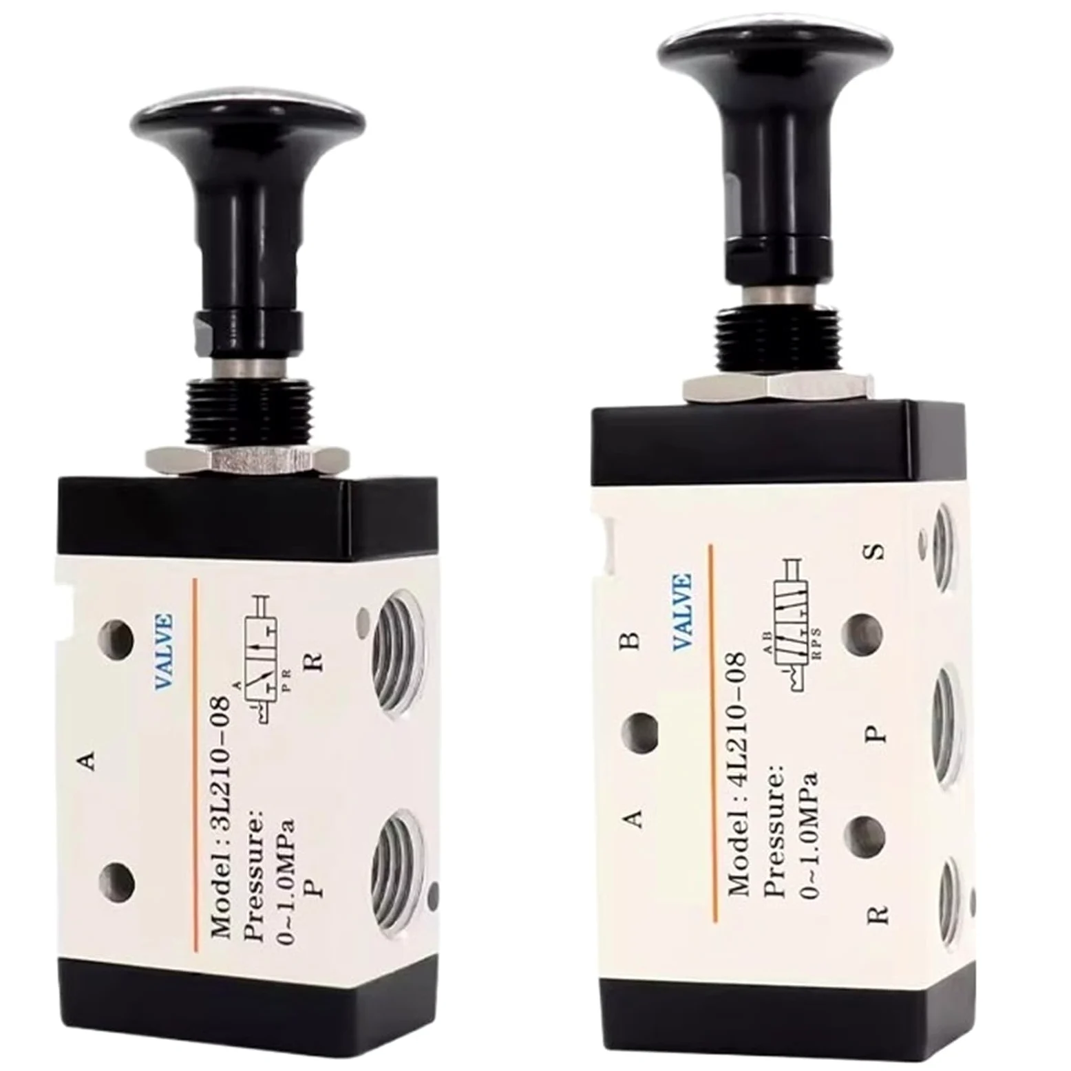 Válvula Push-Pull 3L 3/2 Vías 4L 5/2 Vías