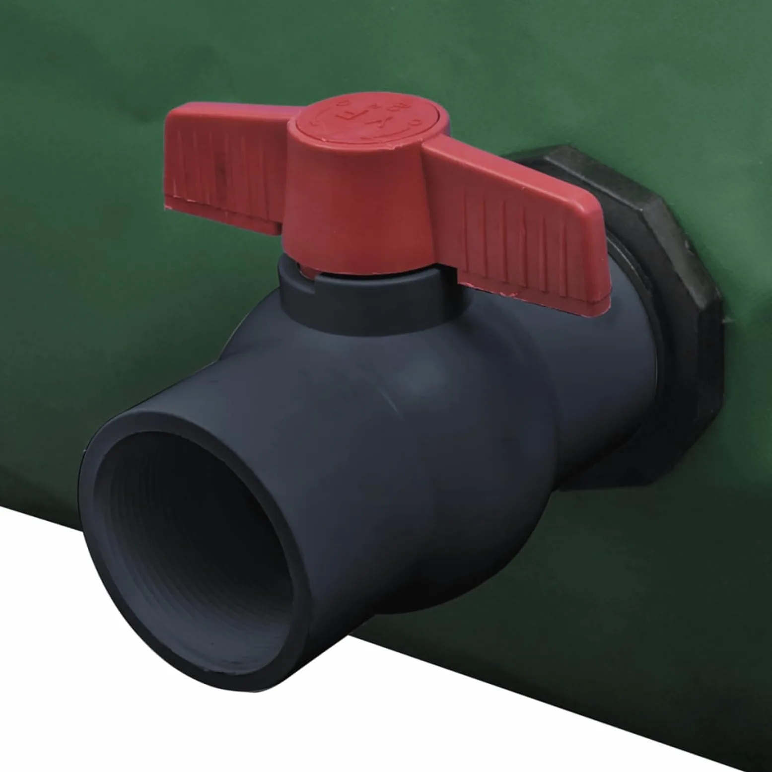 Gecheer Depósito Agua Plegable 3000L, Tanque Almacenamiento Exterior, Resistente UV y corrosión, Ideal para regar jardín o Lavar Coche, conexión Tubo PE, fácil Transporte, PVC 100%, Verde, 2,2x1,9 m