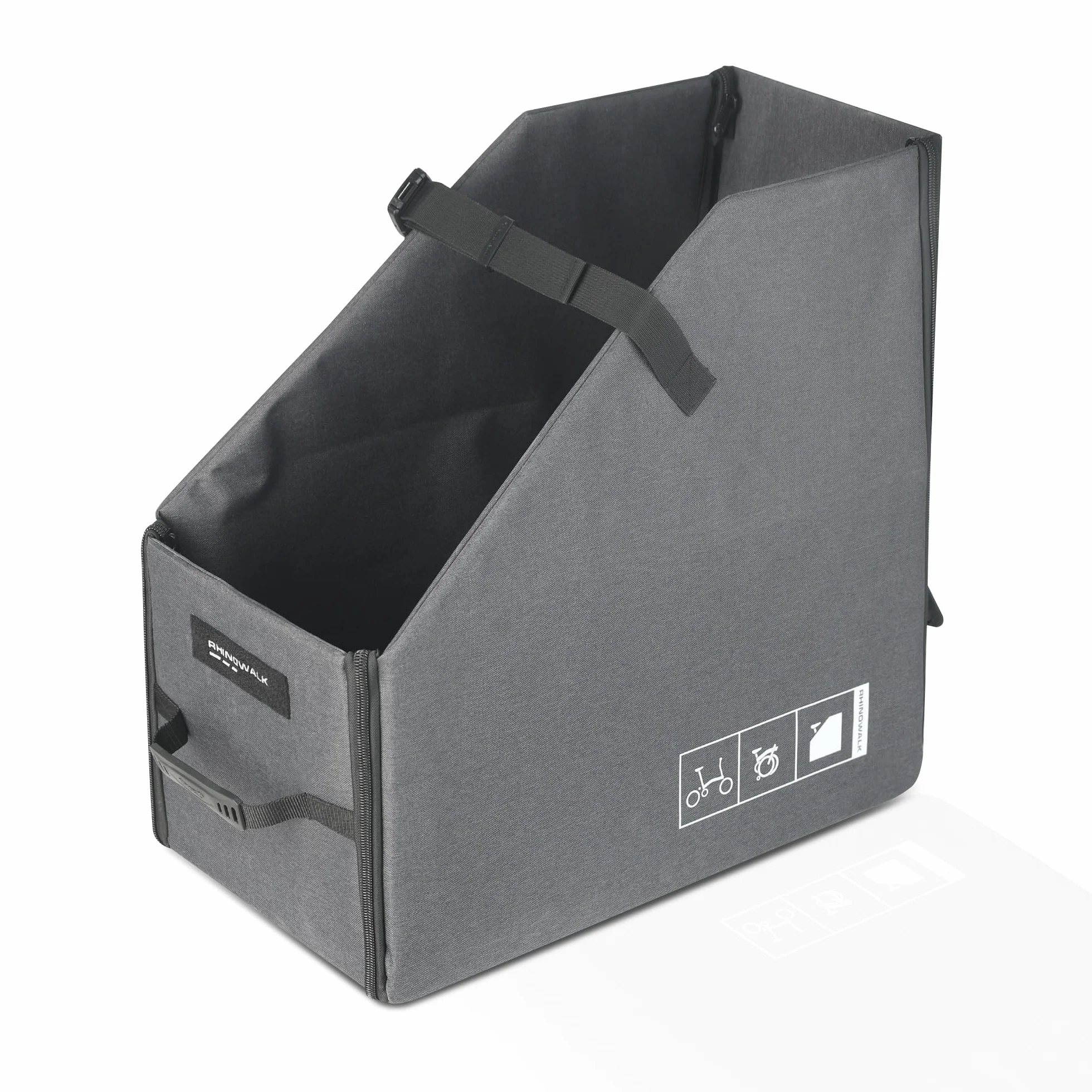 Rhinowalk Caja de Almacenamiento Plegable para Bicicletas Brompton, Organizador de Maletero de Coche Plegable, Estuche para Transporte de Bicicletas, Bolsa de Viaje, YRK70G