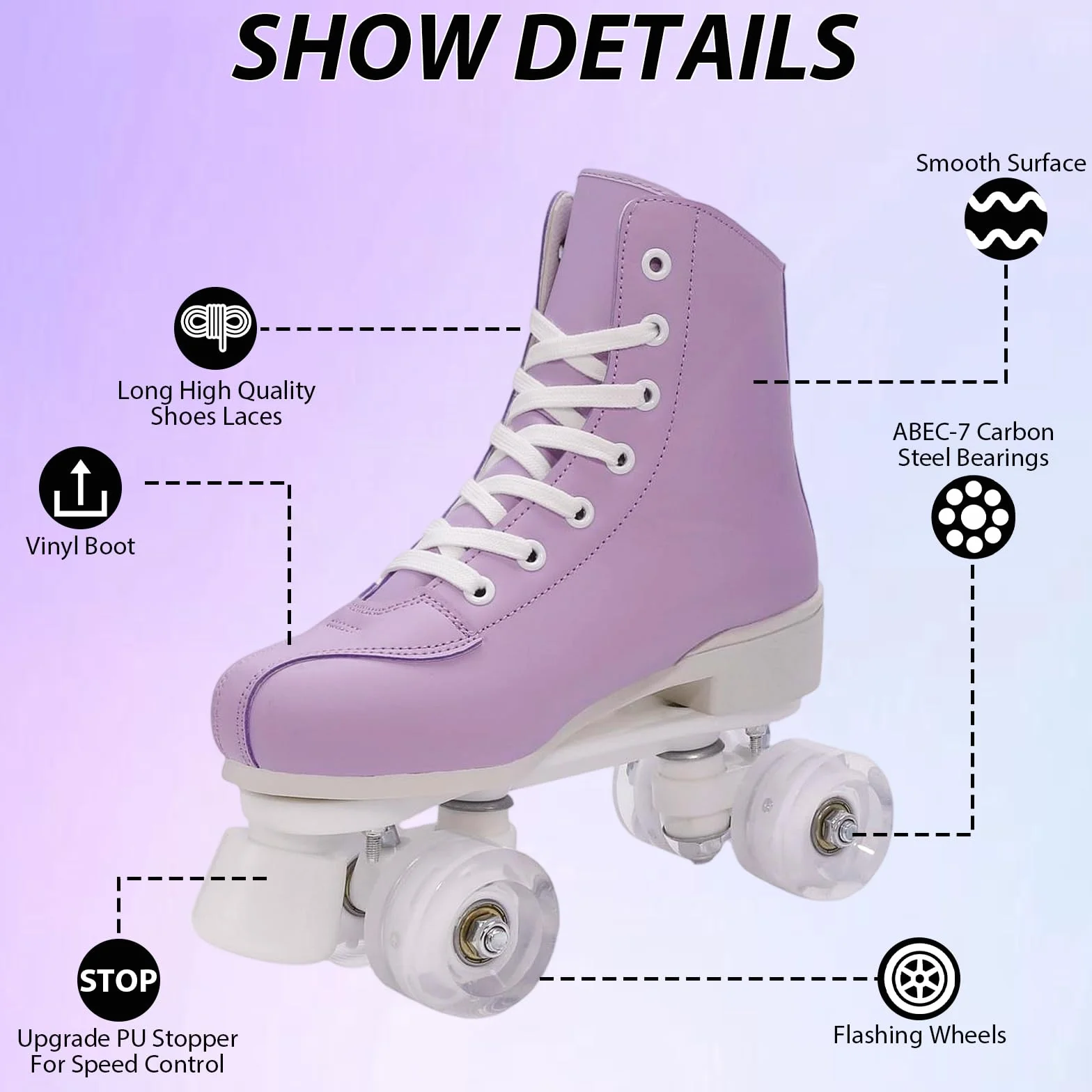 XUDREZ Patines de ruedas para mujeres y niñas, patines Derby para adultos, color verde menta, patines de cuatro ruedas para principiantes, al aire libre e interiores