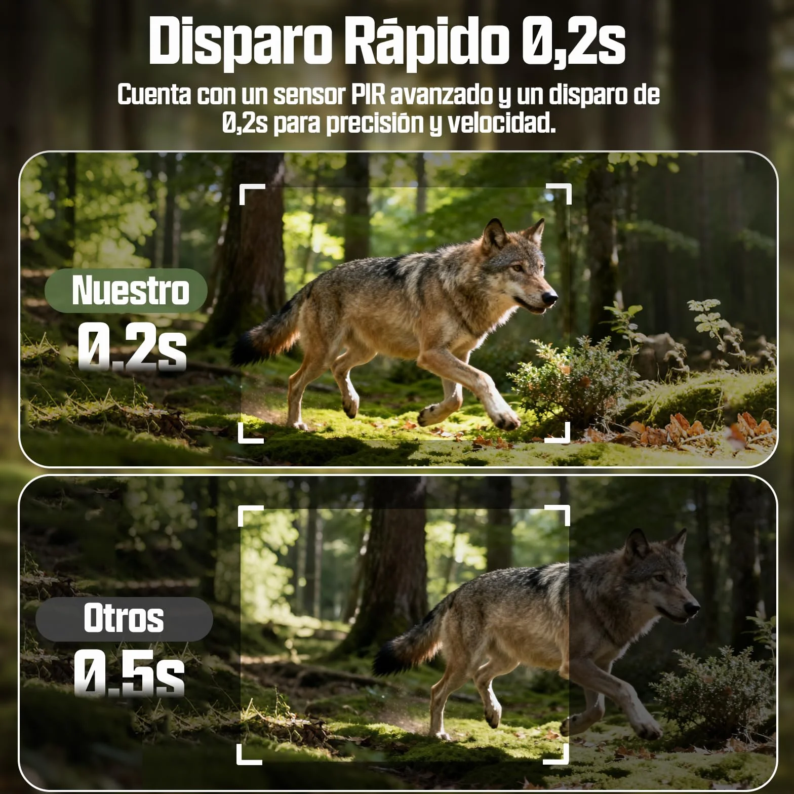 CEYOMUR 4G LTE Cámara de Caza Solar con SIM y TF 64GB, 48MP Cámara Fototrampeo Nocturna con Live View HD, Batería 5200mAh, Alertas al Móvil y Control por App, Detección de Movimiento 0,2s, IP66