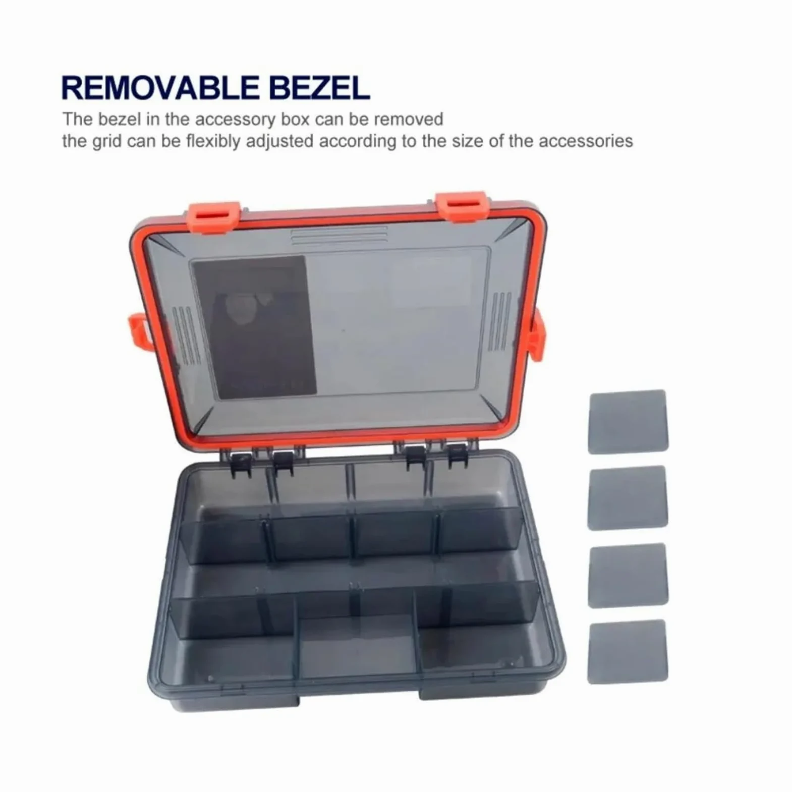 Caja de aparejos de pesca, organizador impermeable de gran capacidad para anzuelos, señuelos y cebos, ideal para pescadores y entusiastas del aire libre