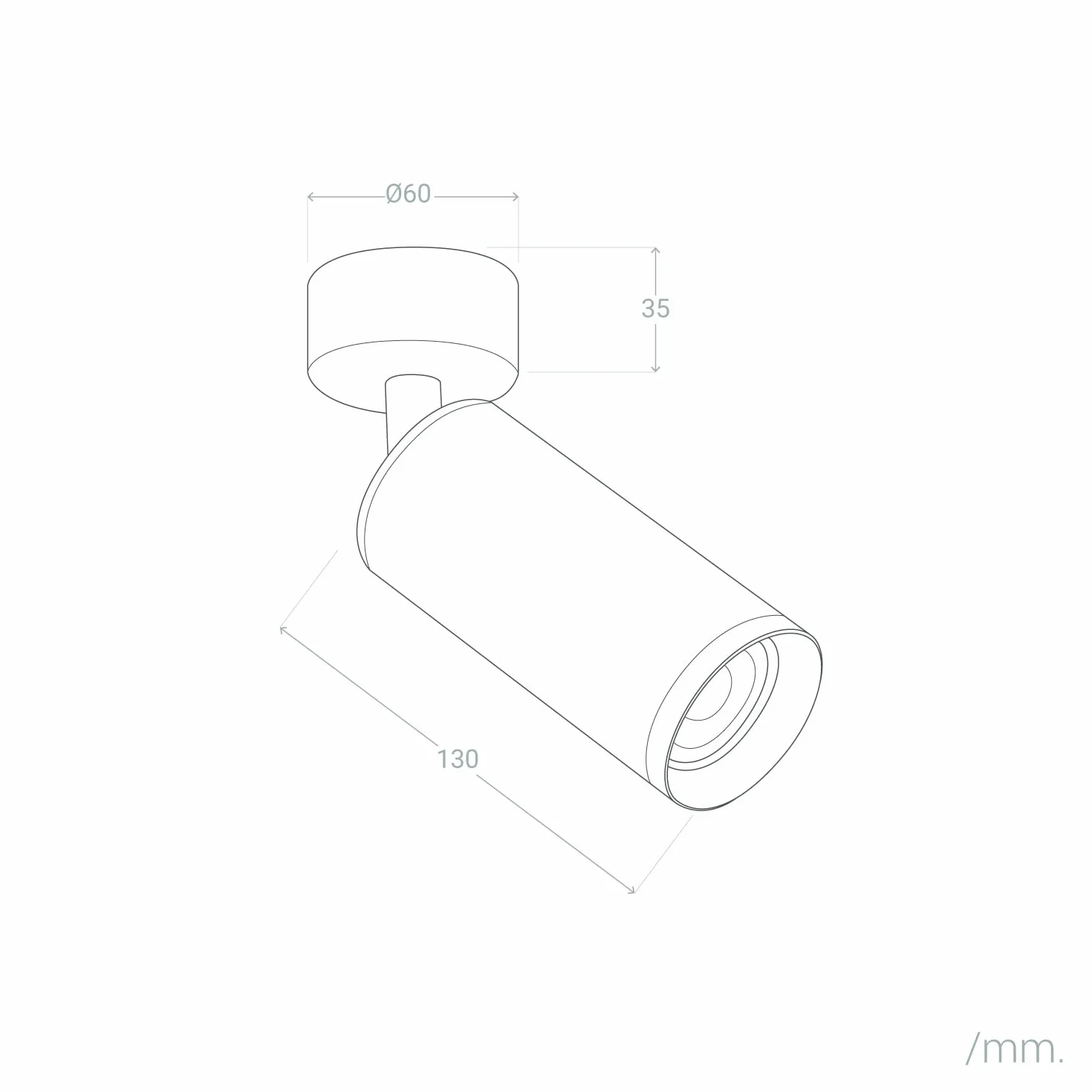 LEDKIA LIGHTING Foco Portalámparas Aluminio GU10 Negro