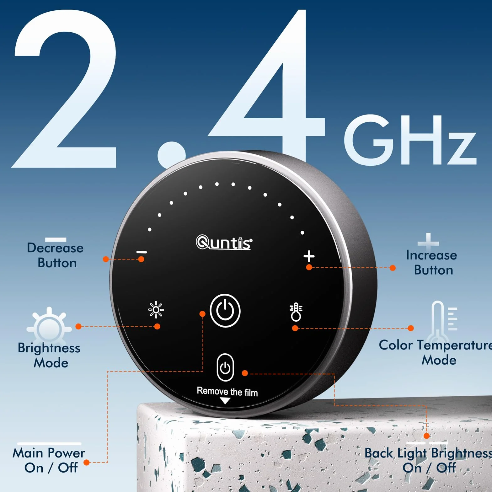 Quntis Lámpara Monitor con Retroiluminación, 51cm Luz Curva con Control Remoto, Protección Ocular Barra Luz para Hogar Oficina