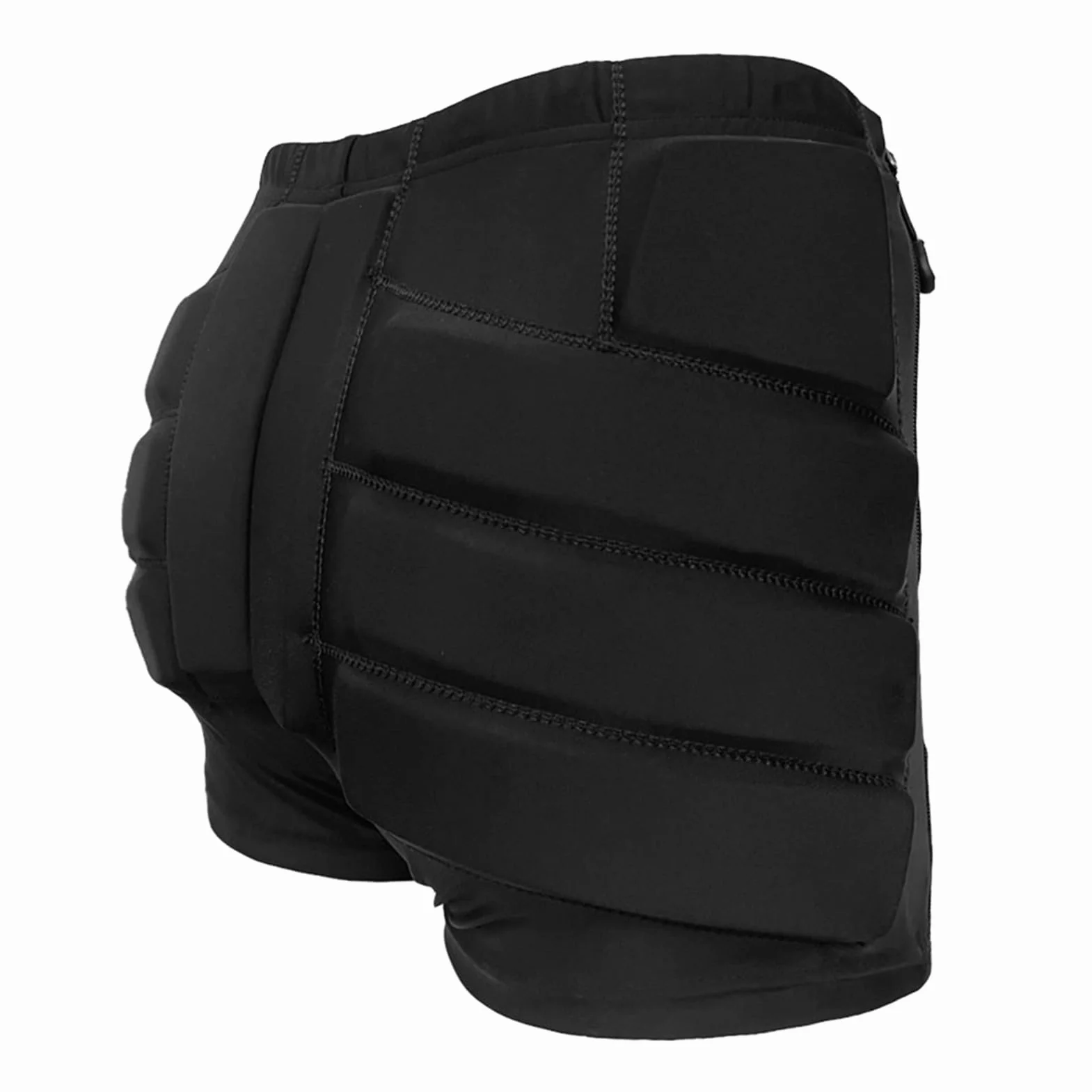 Padres de protección de Cadera para niños Pantalones Cortos y Nalgas de Seguridad para Patinaje de Hielo Tela Estirable Transpirable, Cremallera fácil, Relleno de Espuma