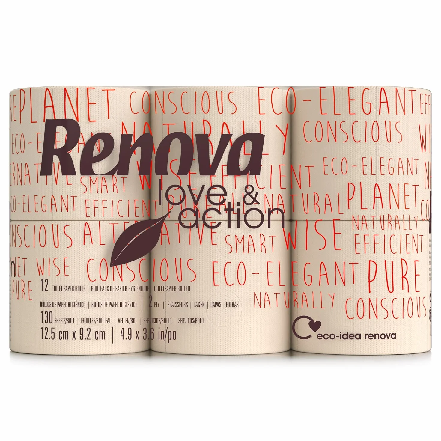 Renova Papel Higiénico Love&Action 108 Rollos Ecológicos FSC Ecolabel