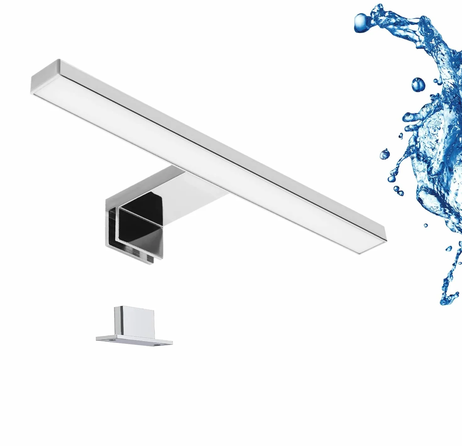 LIGHTWORLD24 Lámpara de baño LED 30 cm 5W 230V 550lm 4000K IP44