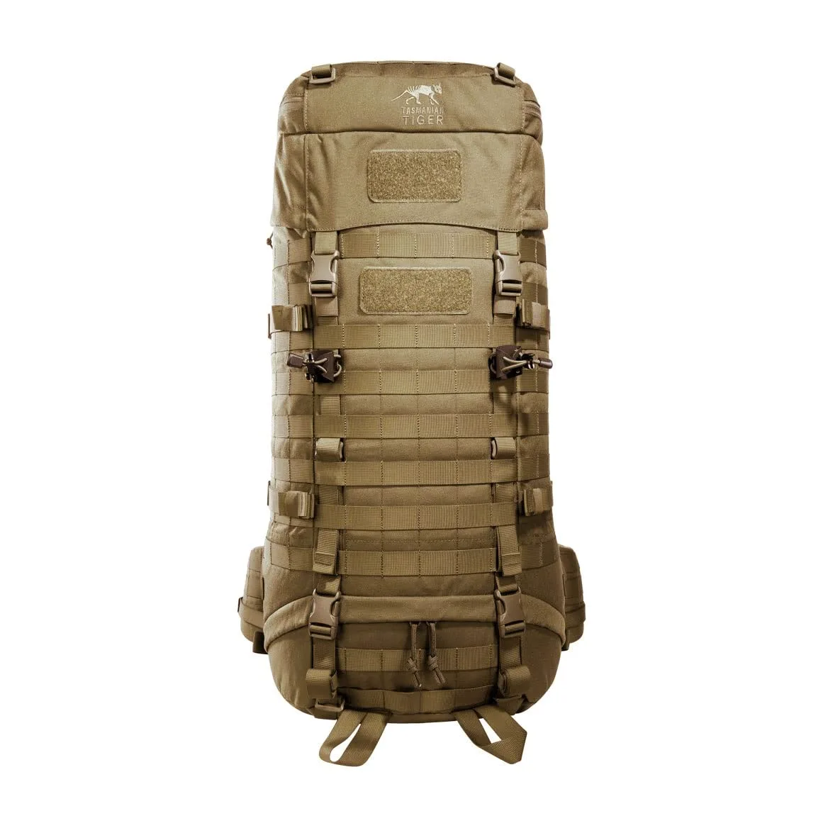 Tasmanian Tiger TT Base Pack 52 Mochilas modulares extensibles de 52 L a 65 L de volumen, mochila de trekking con sistema Molle y cinturón de cadera desmontable