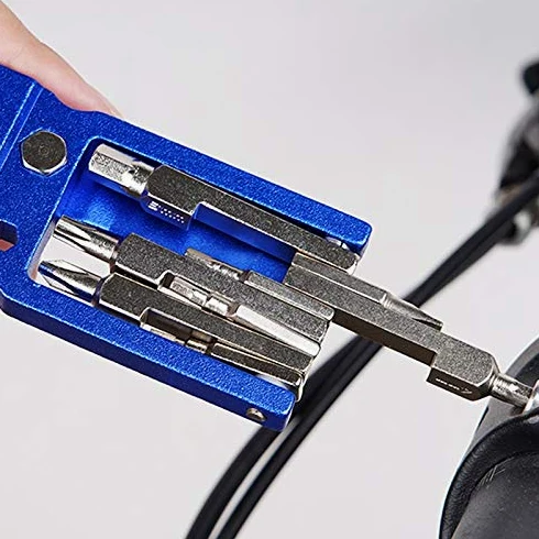 Kit de herramientas de reparación de bicicletas Destornilladores de ciclismo de radios hexagonales Herramienta Palanca de neumáticos Llave Allen Bicicleta de montaña Multiherramienta Herramientas de