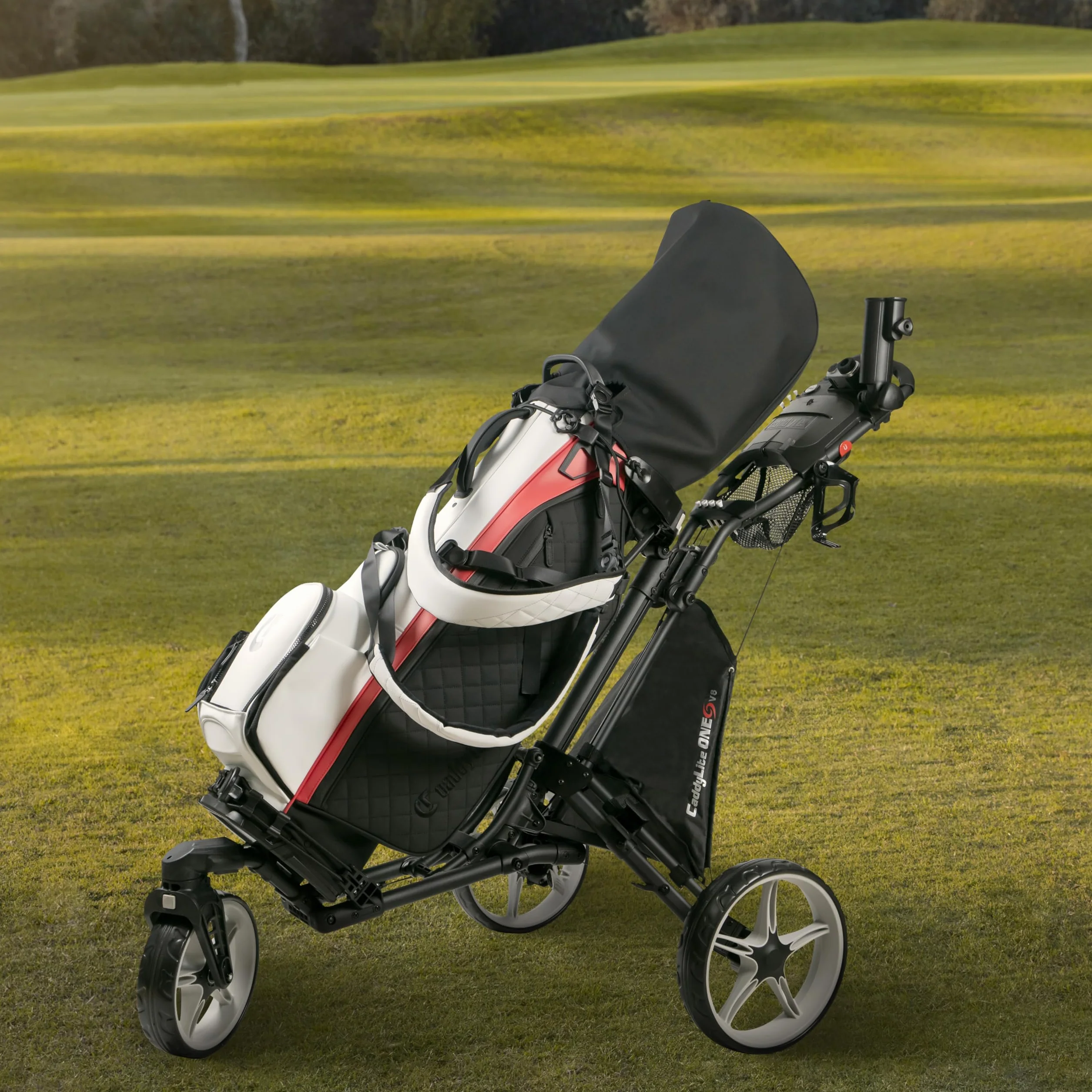 CaddyLite 15.3 Carrito de golf plegable de cuatro pliegues