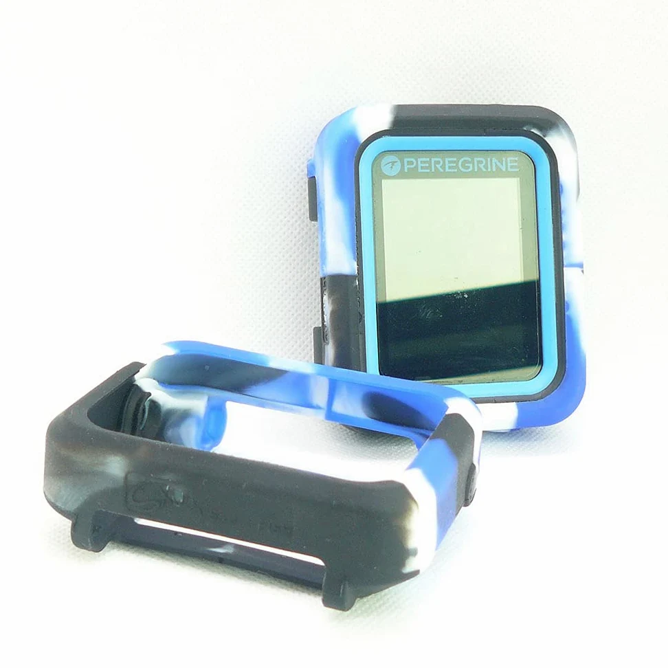 Funda protectora de silicona para ordenador de buceo Shearwater Peregrine/Peregrine TX (camuflaje azul)