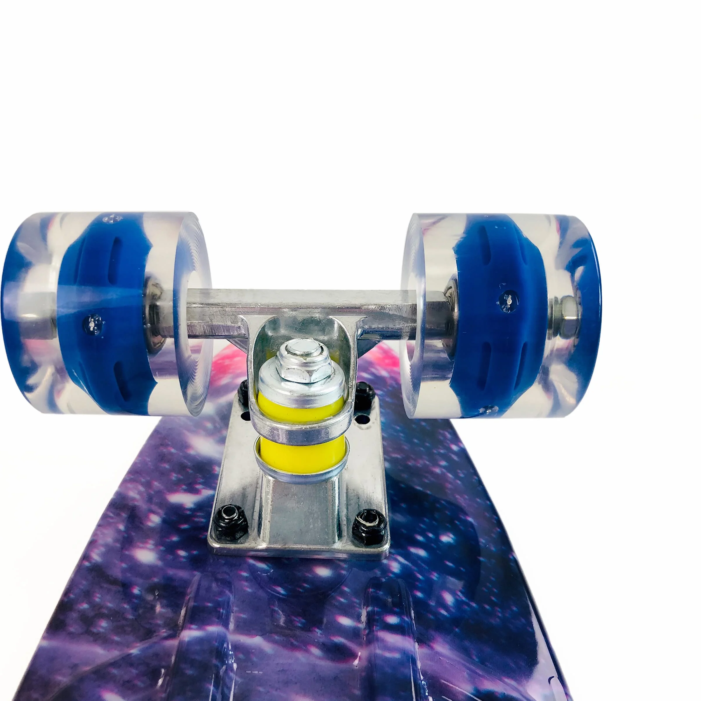Skateboard Mini Cruiser 22 Pulgadas Skateboard con Ruedas Light Up Complete Skateboard para Adultos Niños Principiantes Regalo de cumpleaños