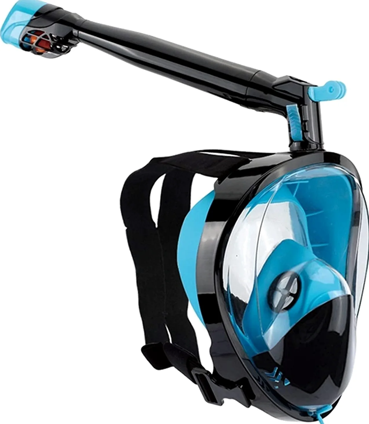 Máscara de Buceo Máscaras de Snorkel Máscaras de Buceo Subacuáticas Rotación de 360 Grados Vista de 180 Antivaho Antifugas Equipo de Snorkel Profesional de Cara Completa para Adultos (Azul 2 L)