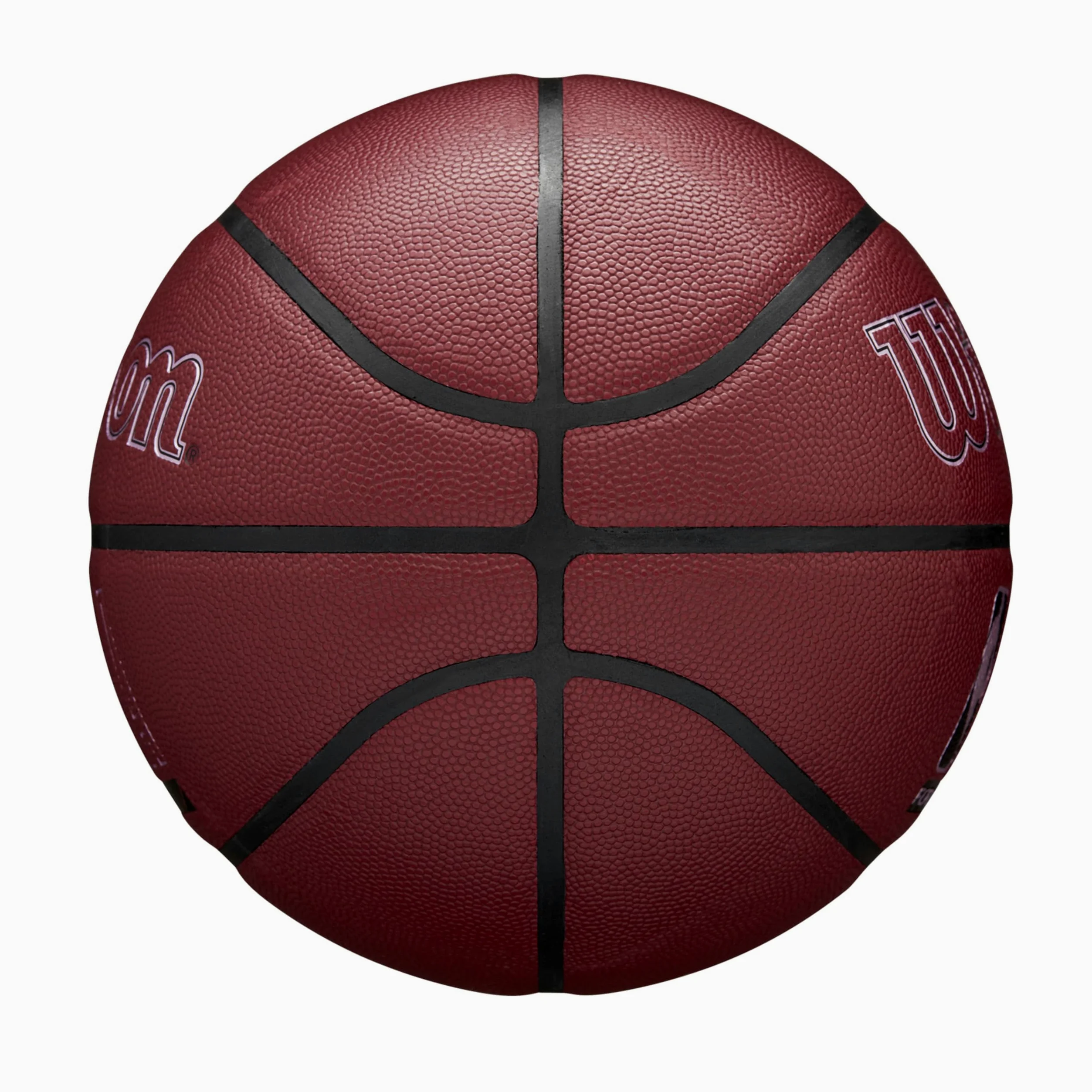 Wilson NBA Forge Plus Balón de Baloncesto para Interiores y Exteriores, Granate, tamaño 7-29.5 Pulgadas