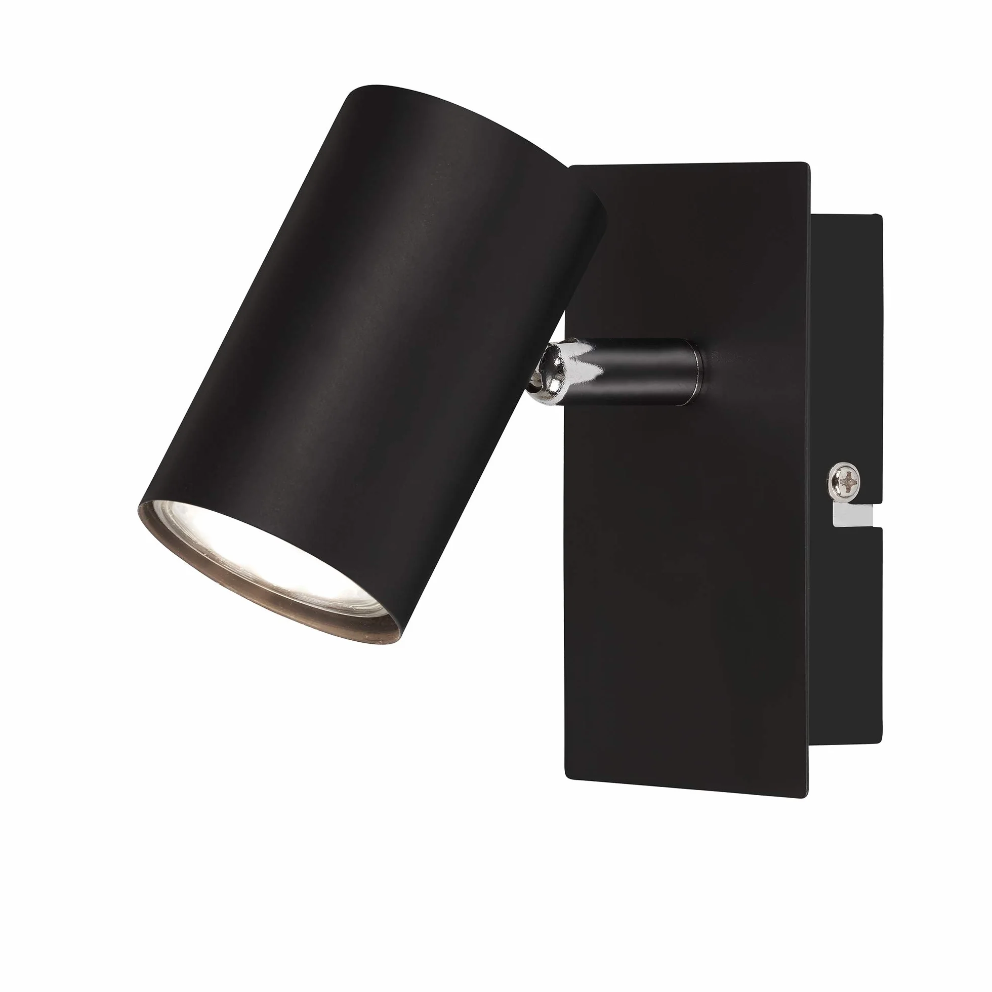 BRILONER Aplique Pared Interior Giratorio GU10 Máx. 40W 12x8x12.3 cm Negro