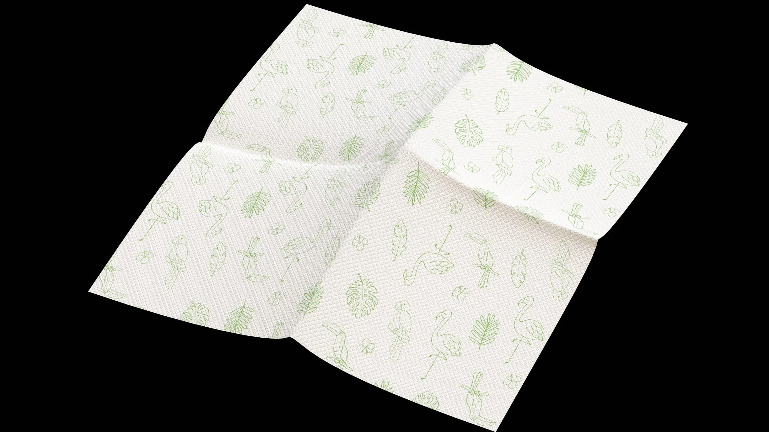 Renova Servilletas de Papel Red Label 140 Unidades Mitad Blancas Decoradas Mitad Color Tamaño Estándar