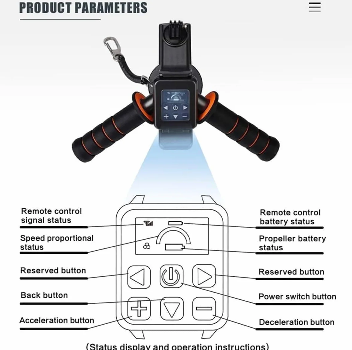 Patinete Submarino ultrarrápido de 12 km/h y 700 W | Modelo 2025 con 200 min de autonomía | Inmersión de 40 m para exploración Marina