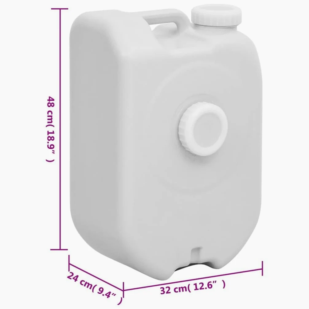 vidaXL Depósito de Agua portátil Gris 24 L