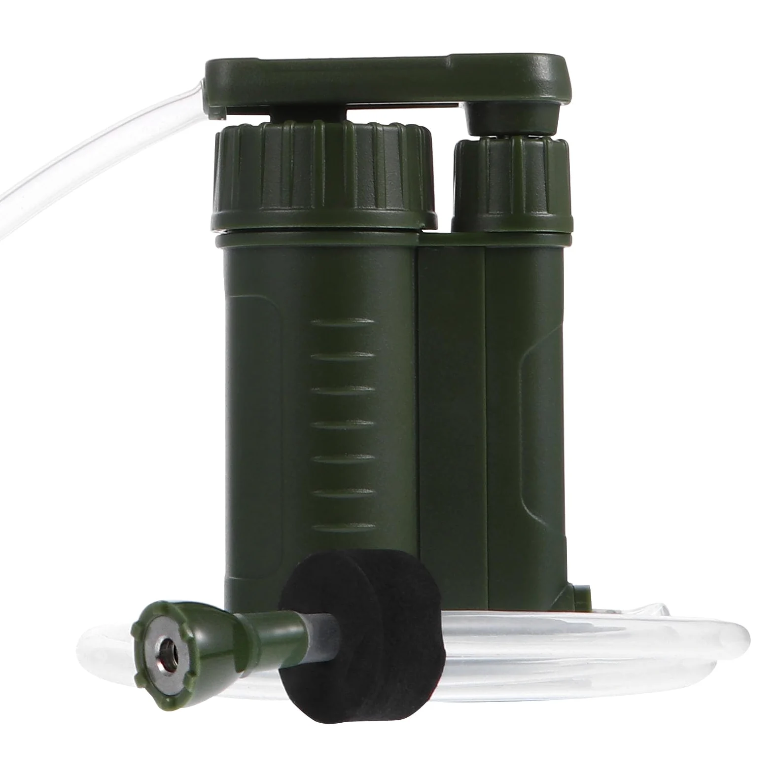 Toddmomy Filtro de Agua Portátil para Camping y Emergencia, Purificador Fácil de Usar y Transportar, Material Abs Resistente y Compacto para Actividades al Aire Libre