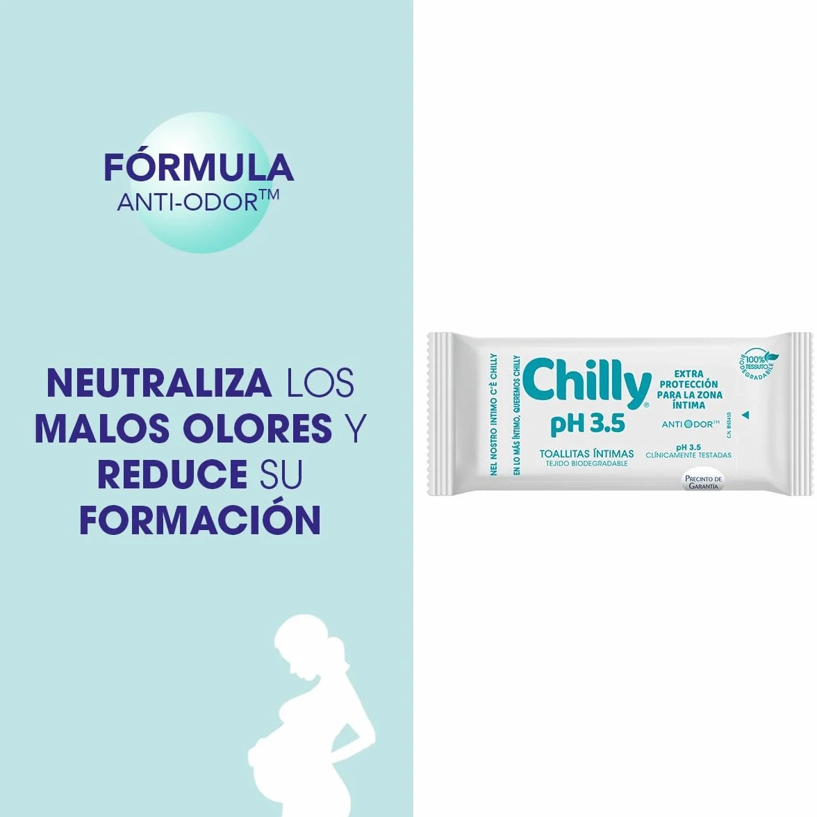 Chilly Pocket Toallitas Ph 3.5 Íntimas 12 Unidad