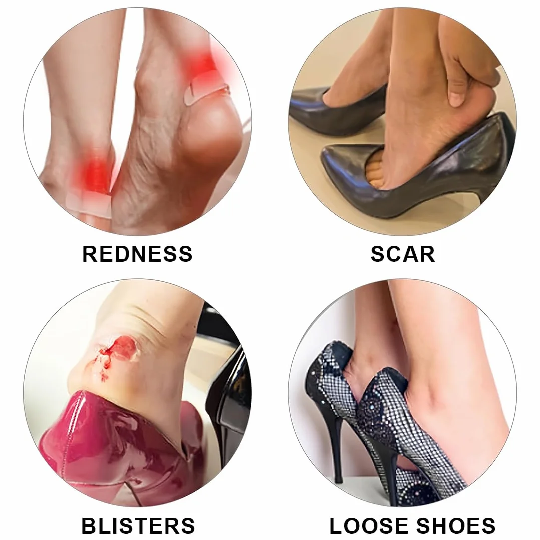 Taloneras para Zapatos Autoadhesivas, Reductor de Talla, Antirozaduras, Protector Talón