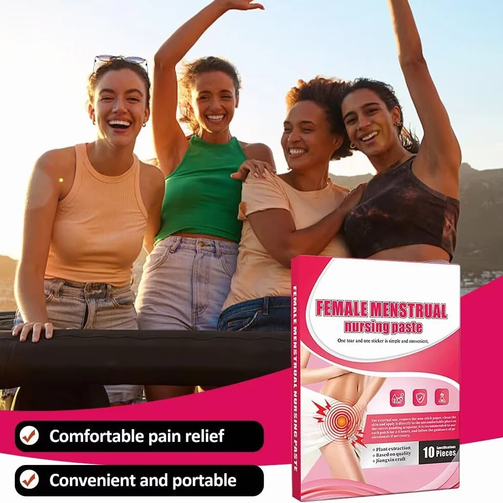 Parches menstruales extractos vegetales ajenjo angélica cólicos dolor abdominal 10 unidades
