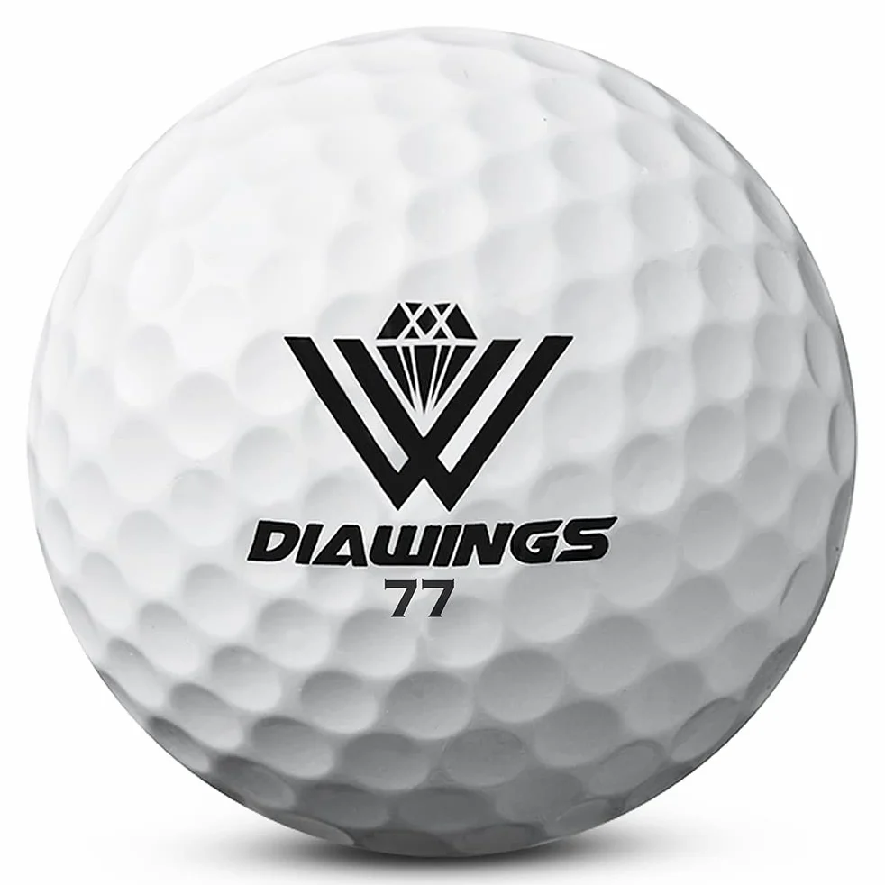 Pelotas de Golf Distancia Maxima para máxima Distancia, Anti-Slice, Giro bajo, tiros Rectos | Media Docena X 2, 12 Bolas | Blanco, Rosa, Naranja, Amarillo