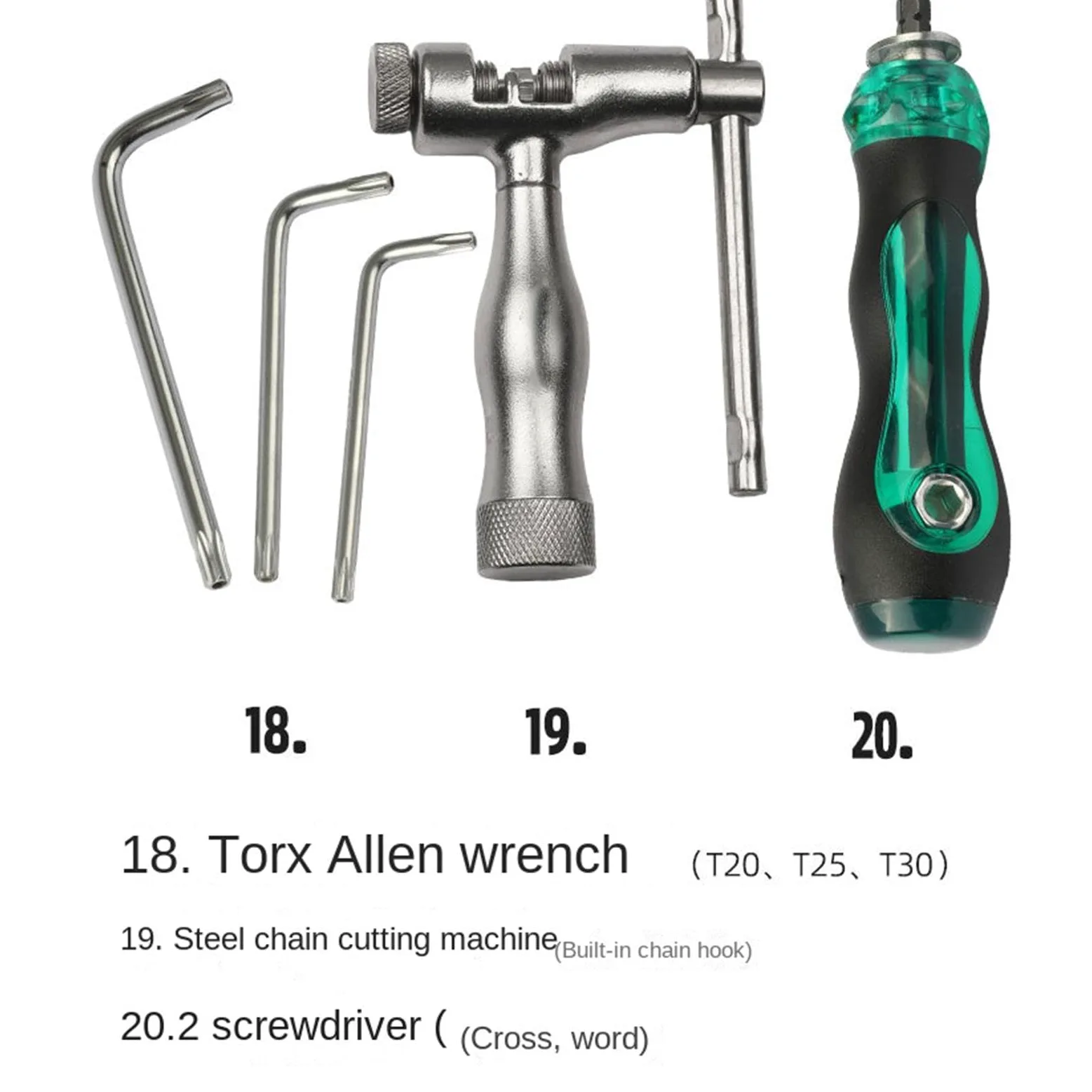 Kit Herramientas Bicicleta Llave resistente con estuche | Herramientas Reparación Ciclismo Para en montaña carretera ciclismo hogar taller y garaje