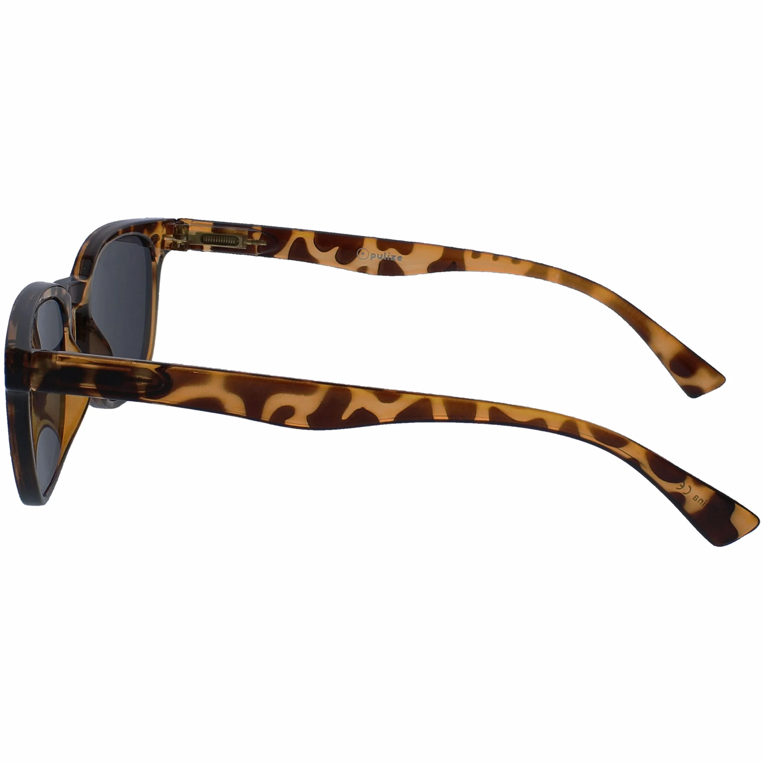 OPULIZE Gafas De Lectura Marrón Carey UV400 Estilo Gregory Peck +2,00