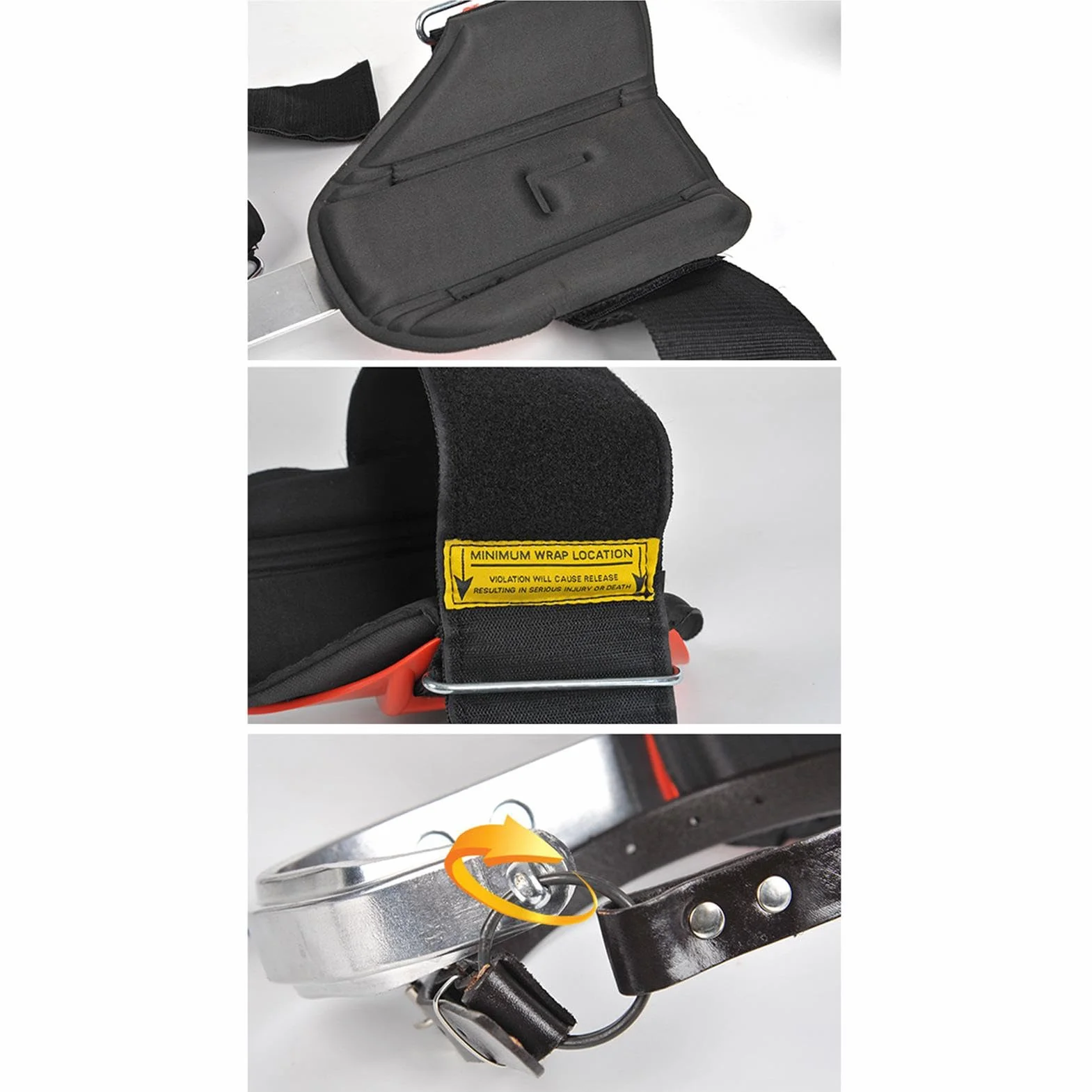 Estacas de escalada de árboles para trabajos de árboles, aleación de aluminio, equipo de servicio de árboles, zapatos de escalada de árboles, equipo de escalada de palmeras para interiores y
