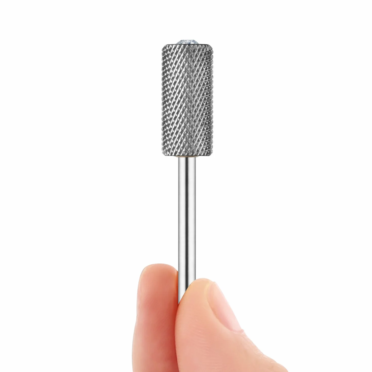 JCMaster Broca Cilíndrica Carburo Tungsteno Manicura Pedicura Callosidades Fresa Torno Uñas Cristal