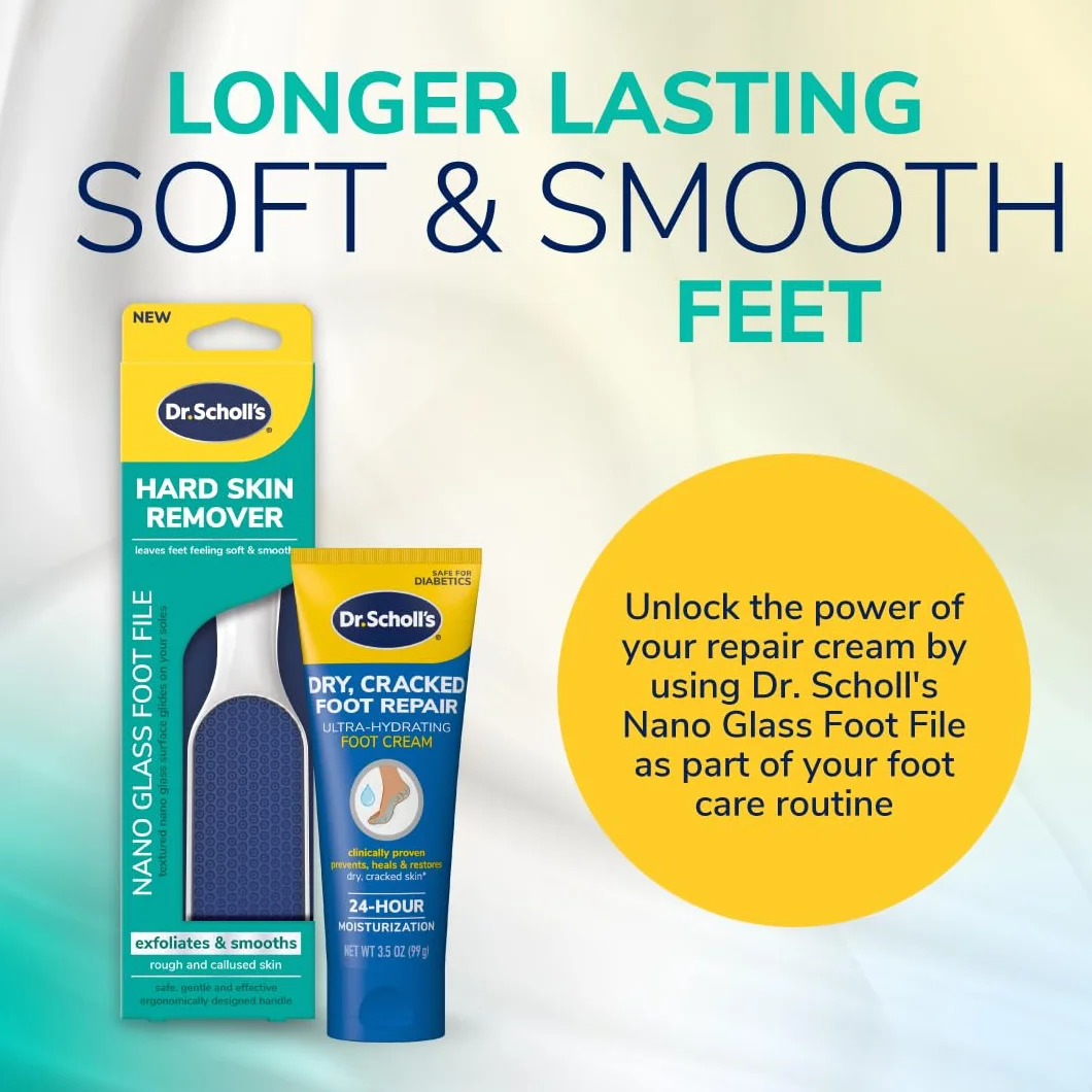 Dr. Scholl's lima de pie de nano cristal removedor de callos piel dura pedicura