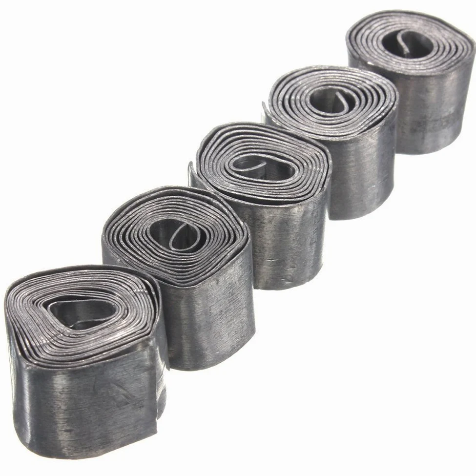 Juego de 50 piezas de 0,28 mm de hoja suave de plomo para pesca con pinzas para aparejos de pesca, accesorios de pesca