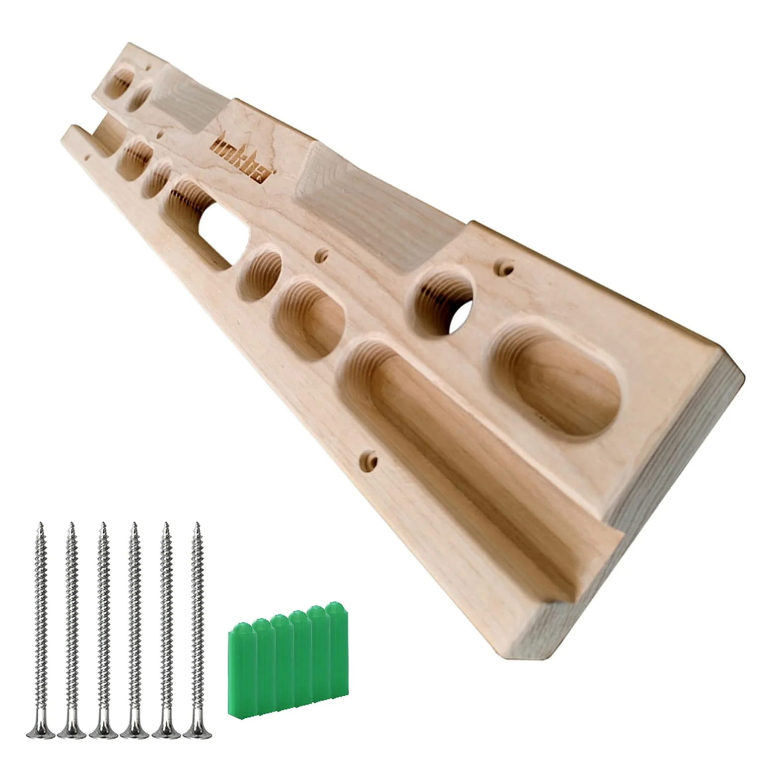 Lixada Tabla de Entrenamiento de Escalada Diapasón de Escalada Soporte de Escalada Equipo de Fortalecimiento de Manos Agarre de Entrenamiento y Dedos de tracción