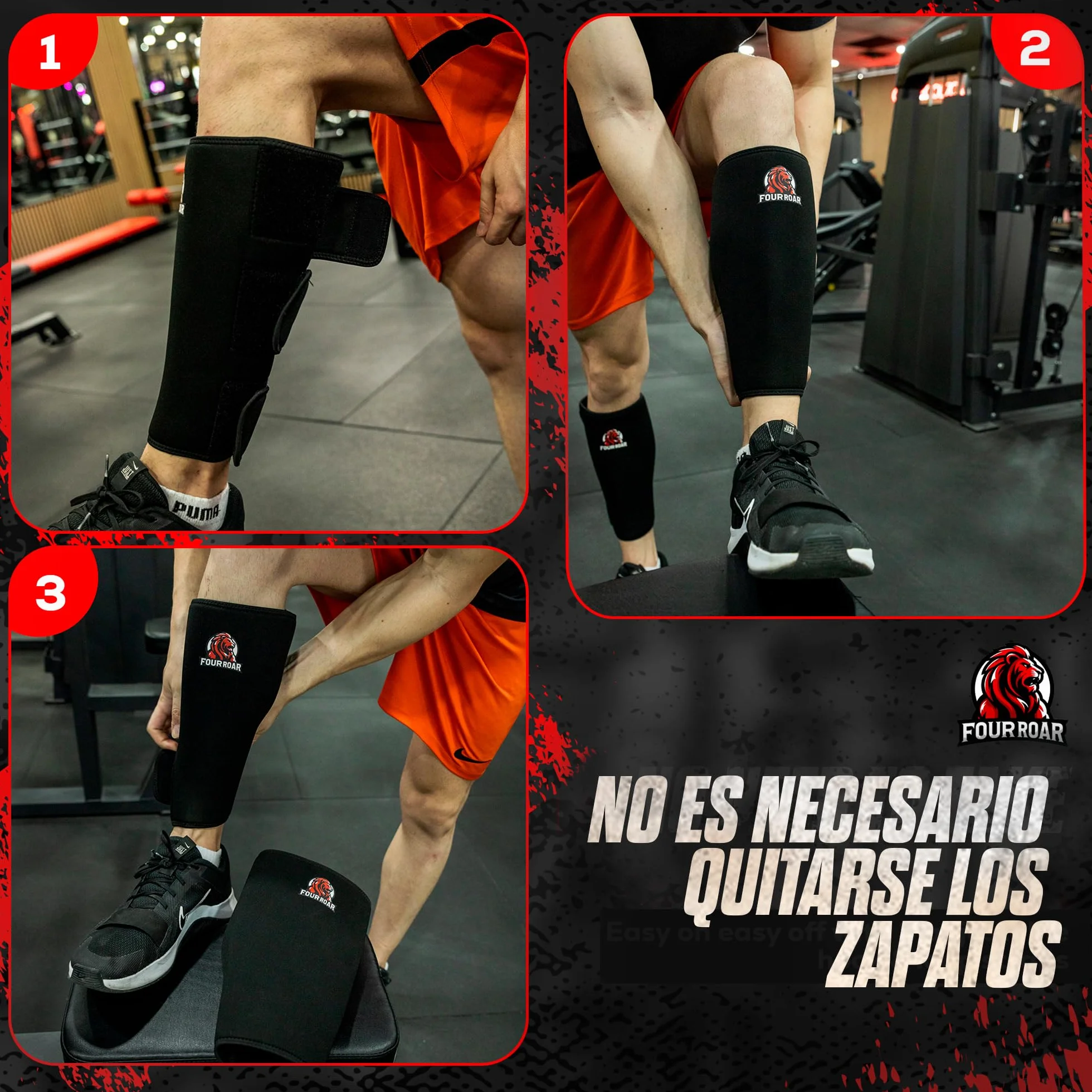 Espinilleras Crossfit de Neopreno de 7mm | Espinilleras Transpirables Faciles de Poner y Quitar | Protectores de Espinilla para Peso Muerto, Powerlifting
